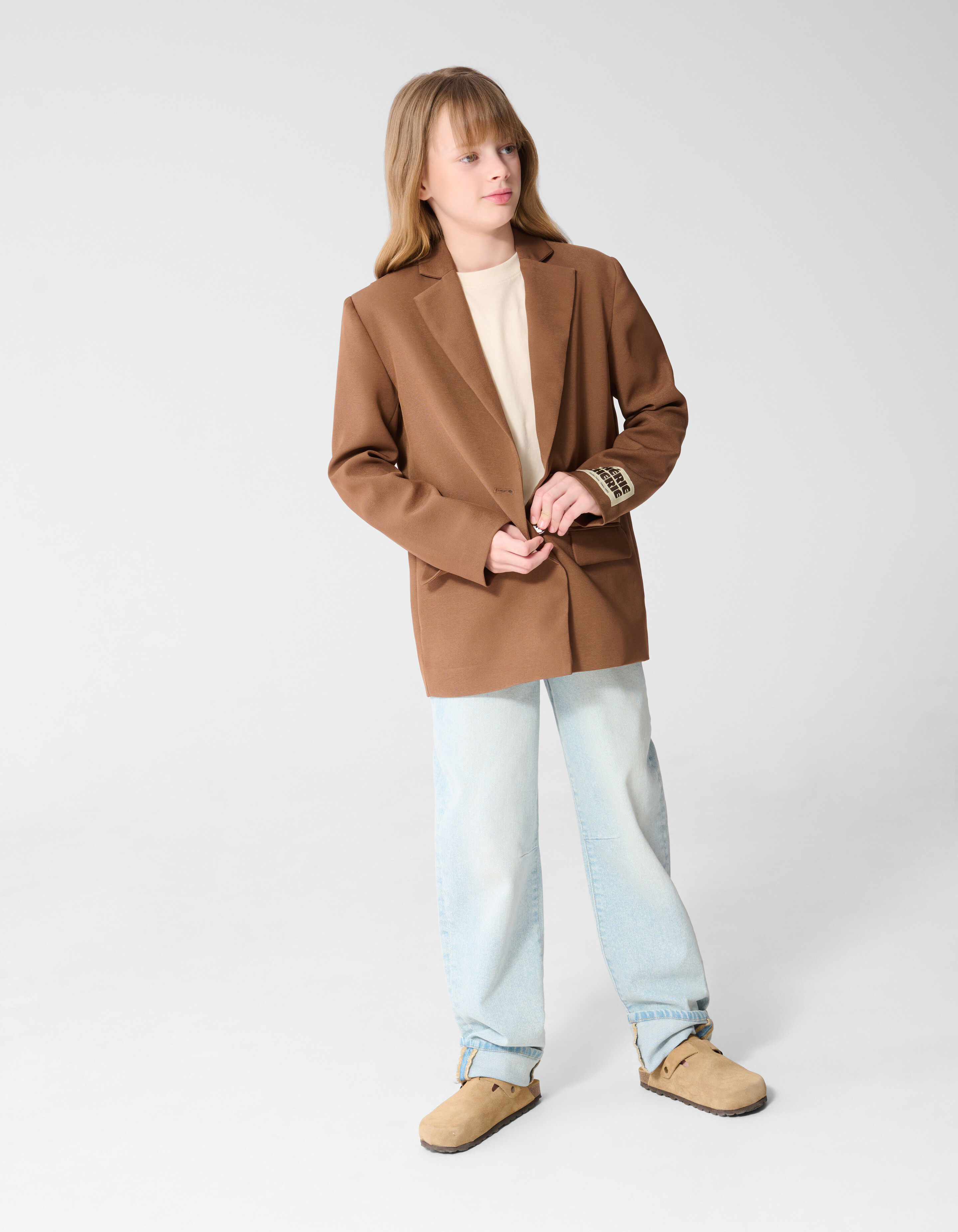 Open Rug Blazer Bruin SHOEBY GIRLS