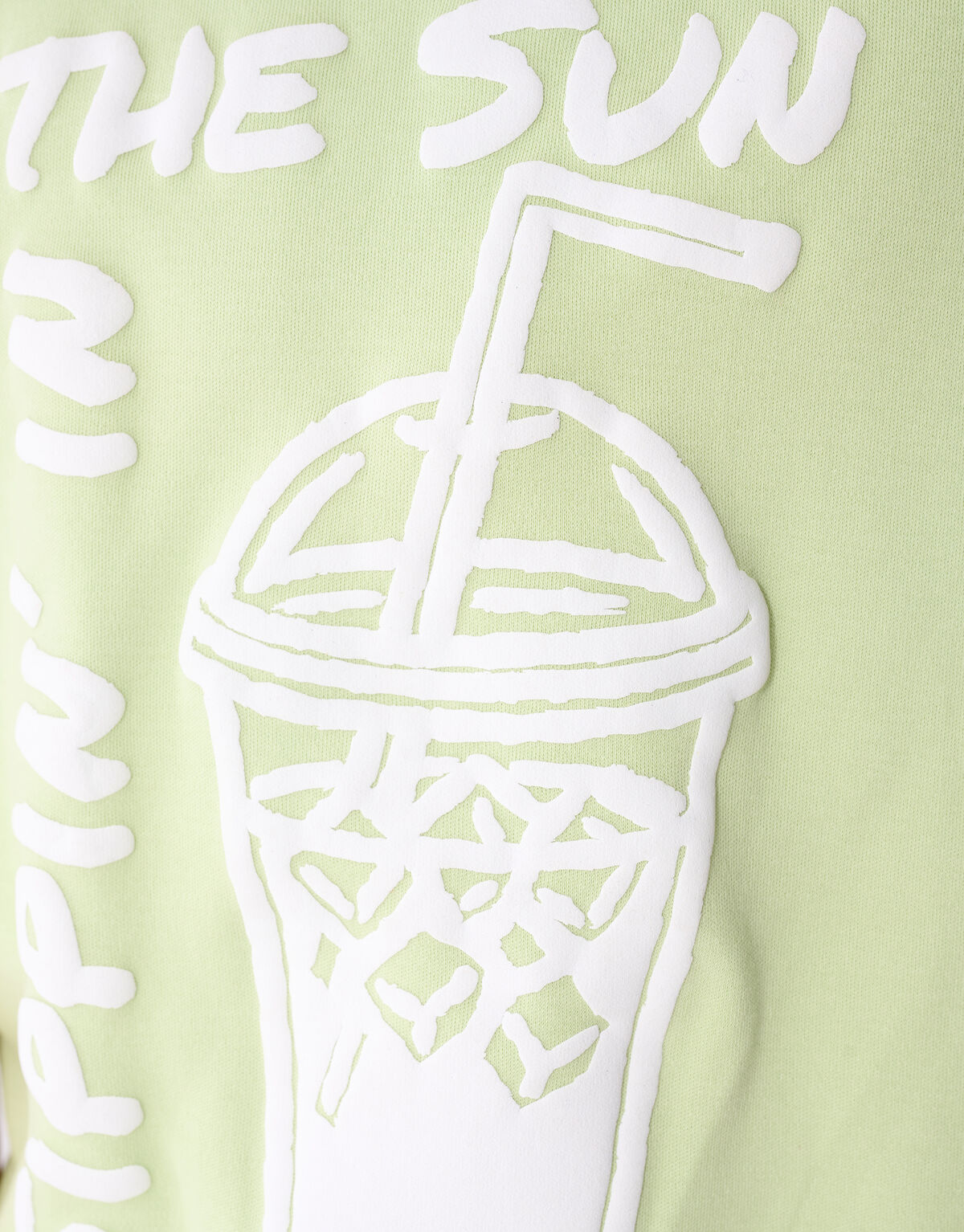 Sipping Artwork T-shirt Lichtgroen SHOEBY BOYS