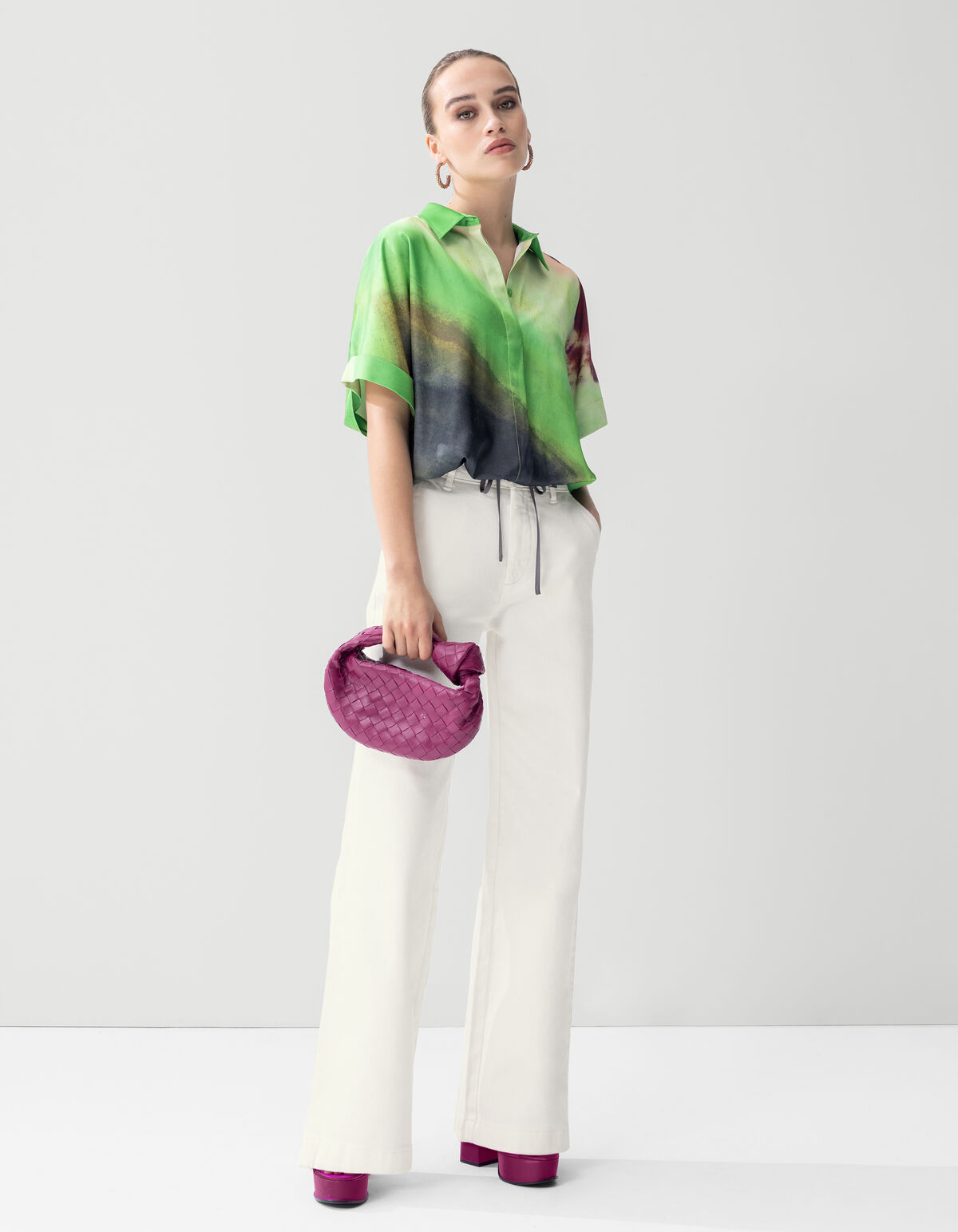 Wide Leg Jeans Gebroken Wit SHOEBY WOMEN