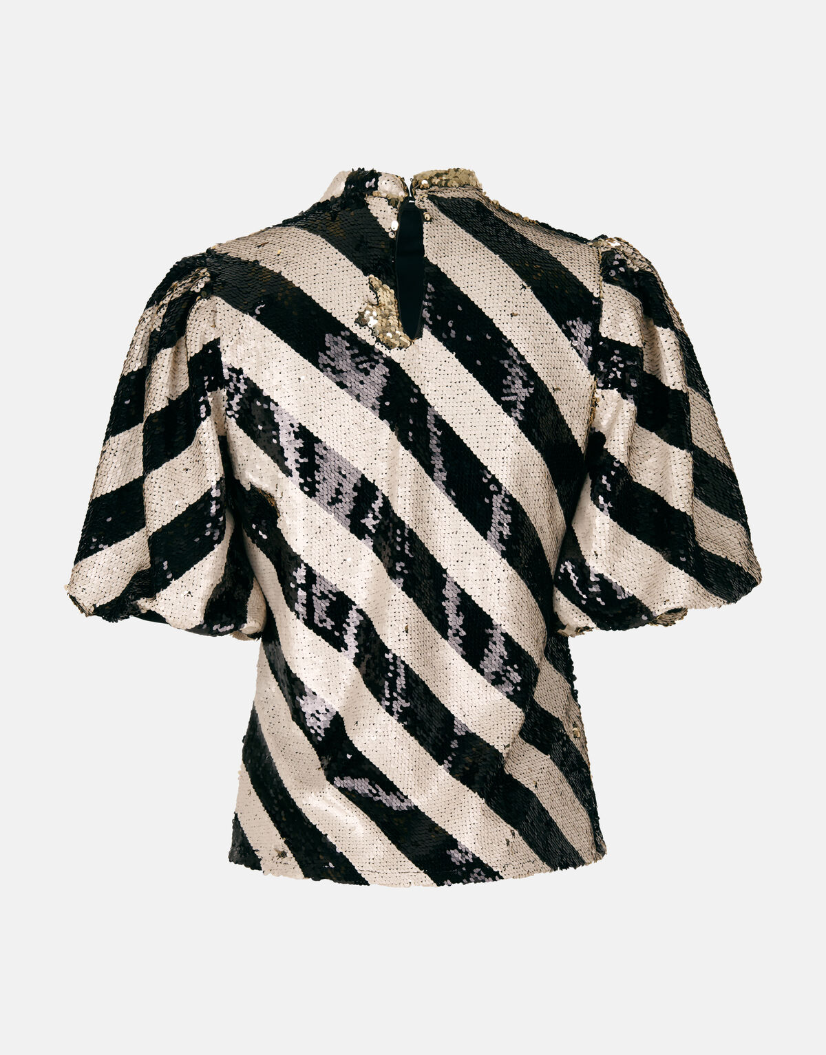 Pailletten Top Zwart/Wit SHOEBY WOMEN