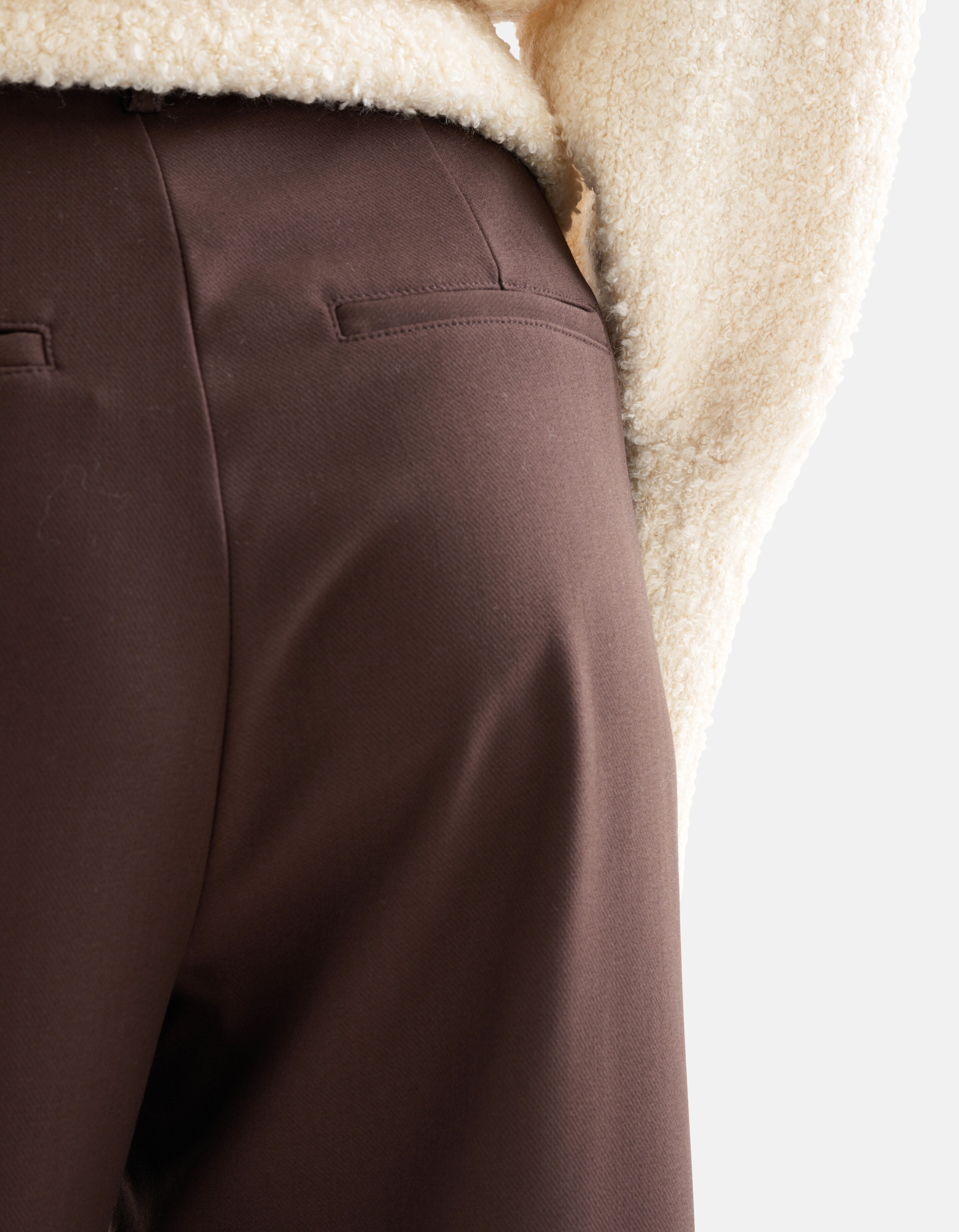 Wide Leg Pantalon Bruin EKSEPT