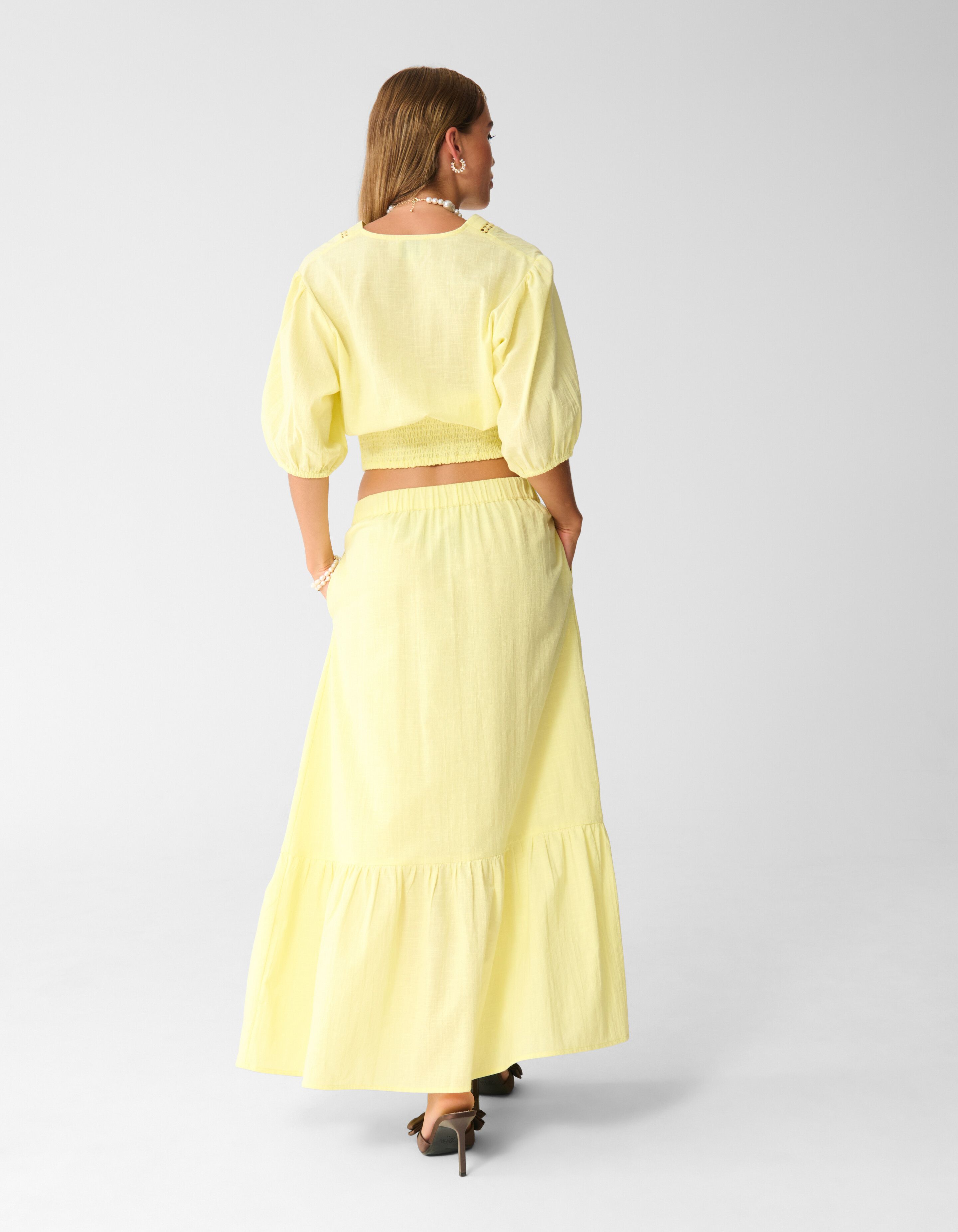 Maxi Rok Lichtgeel SHOEBY WOMEN