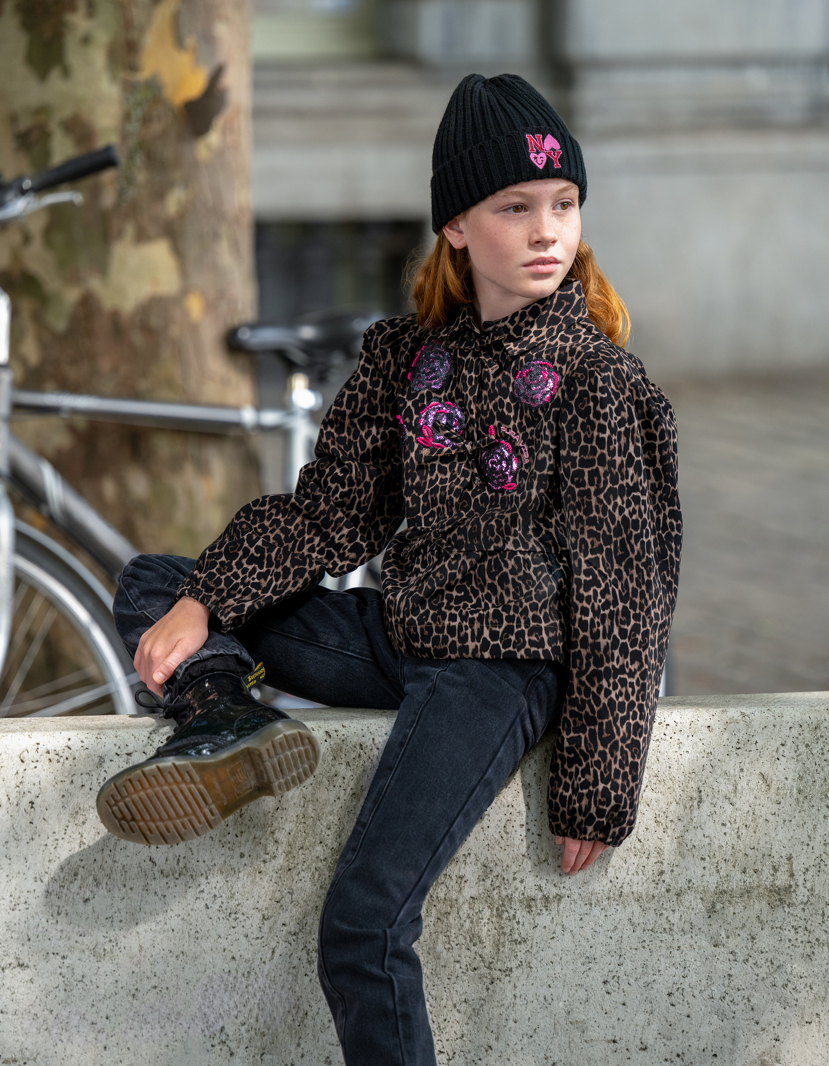 Mom Jeans Zwart SHOEBY GIRLS