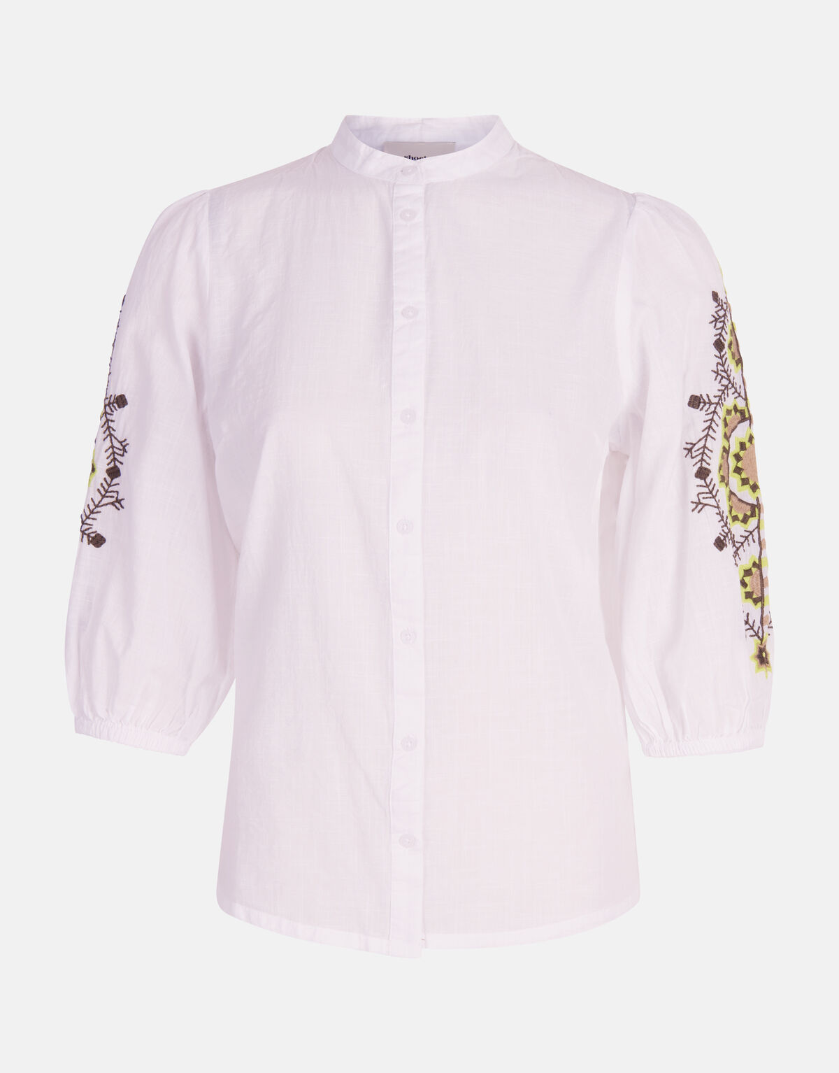 Embroidery Blouse Wit SHOEBY WOMEN