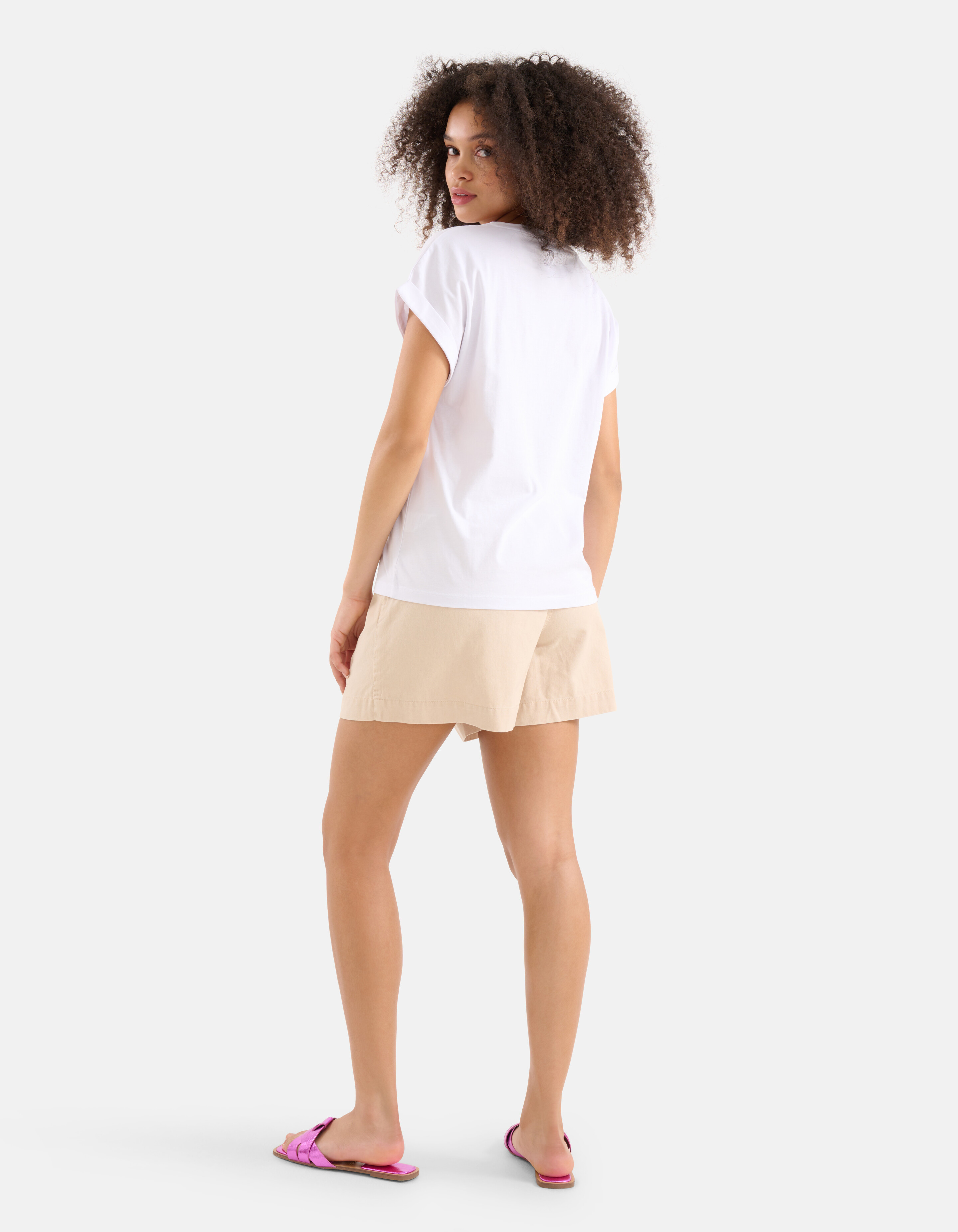 Artwork T-shirt Wit SHOEBY WOMEN