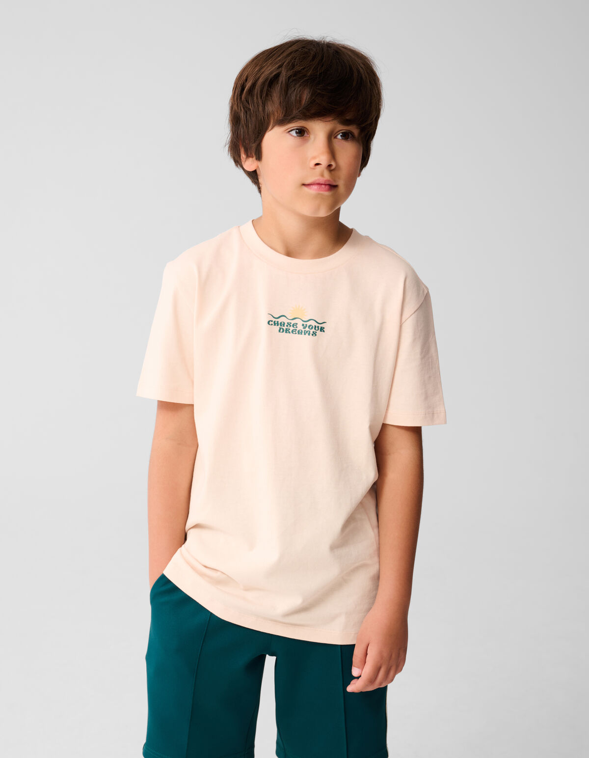 Chase Artwork T-shirt Lichtoranje SHOEBY BOYS