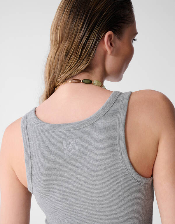 Rib Top Lichtgrijs By Lonneke SHOEBY WOMEN