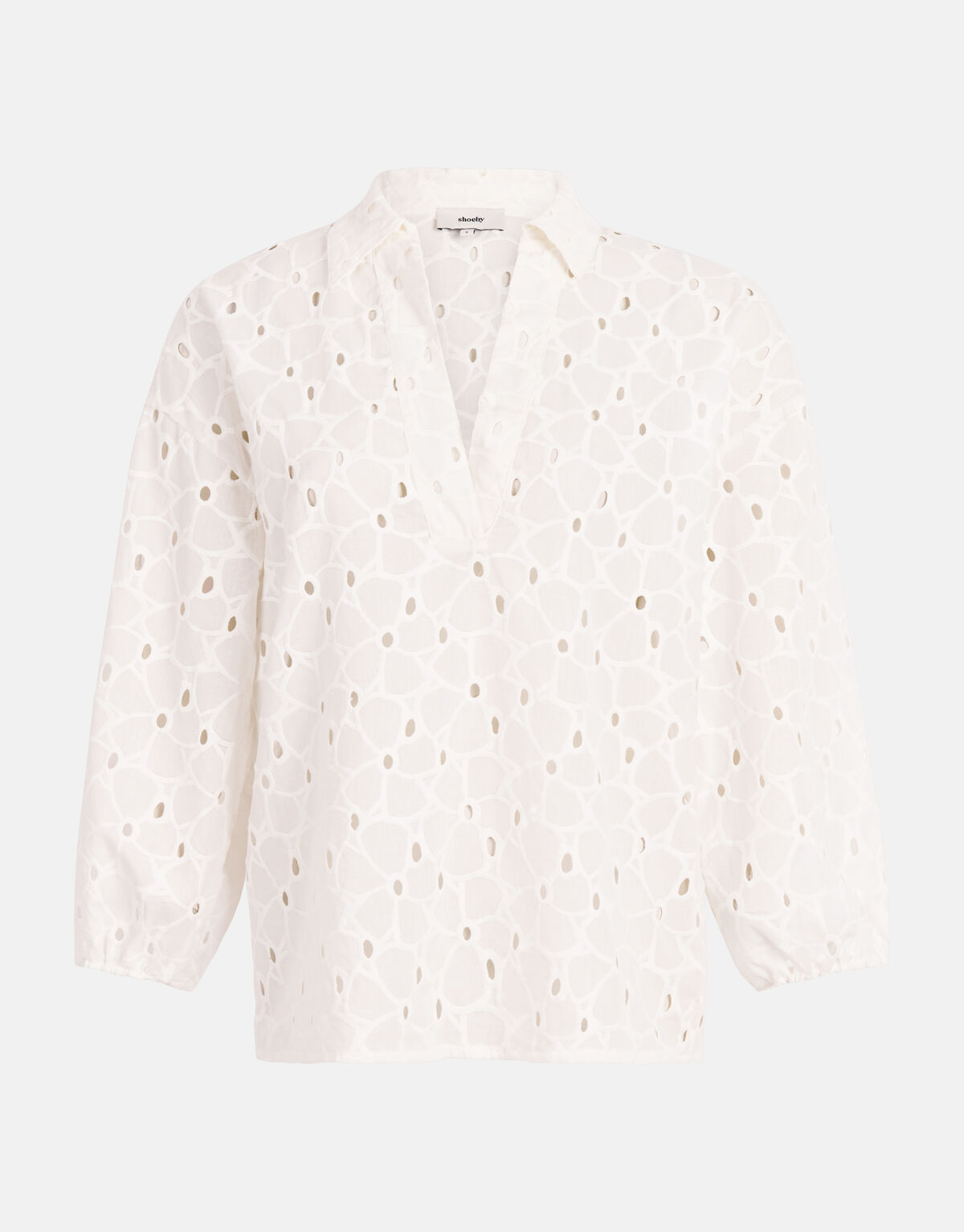 Broderie Blouse Gebroken Wit SHOEBY WOMEN