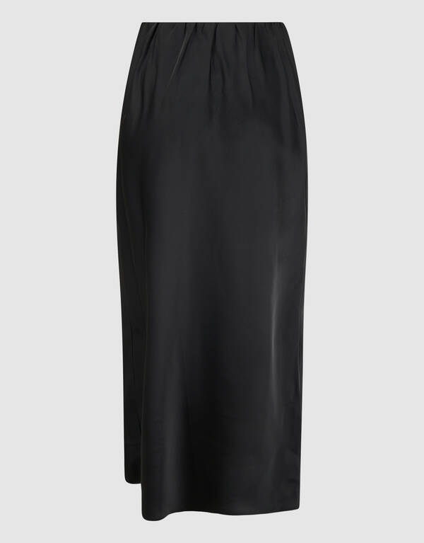 Satijnen Maxi Rok Zwart SHOEBY WOMEN