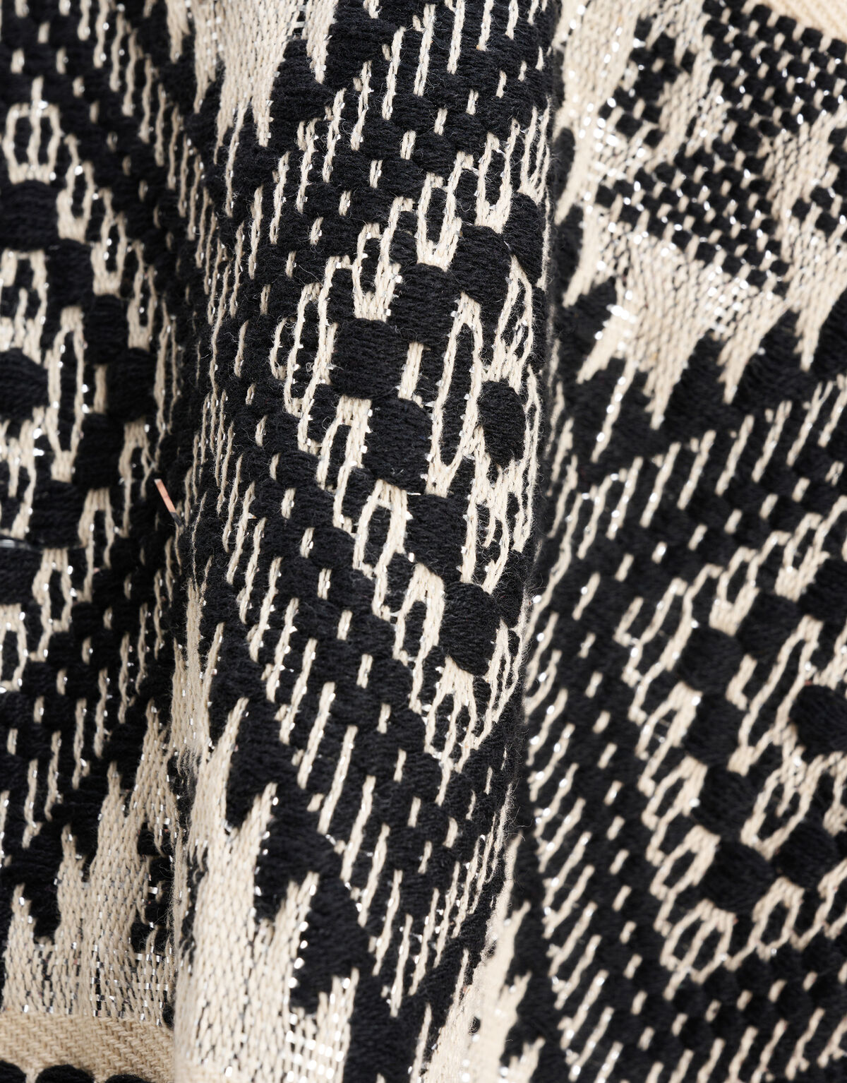 Aztec Print Gilet Zwart/Wit SHOEBY WOMEN