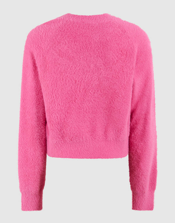 Harig Strik Vest Roze SHOEBY GIRLS