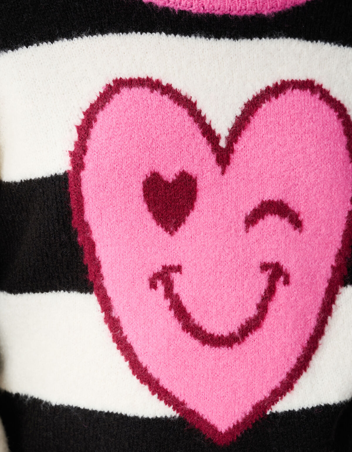 Smile Striped Sweater Zwart SHOEBY GIRLS