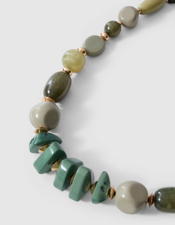Multi Beaded Ketting Groen By Lonneke SHOEBY ACCESSOIRES