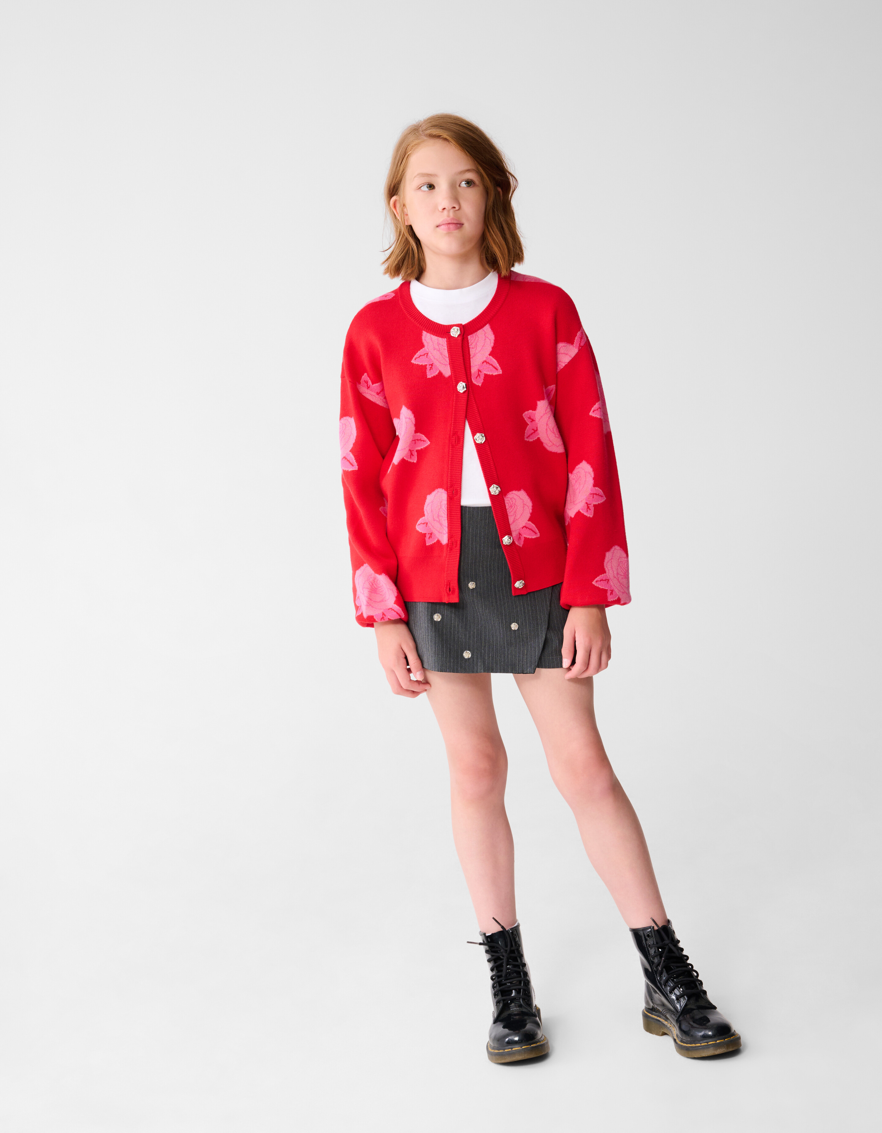 Rose Knit Vest Rood SHOEBY GIRLS