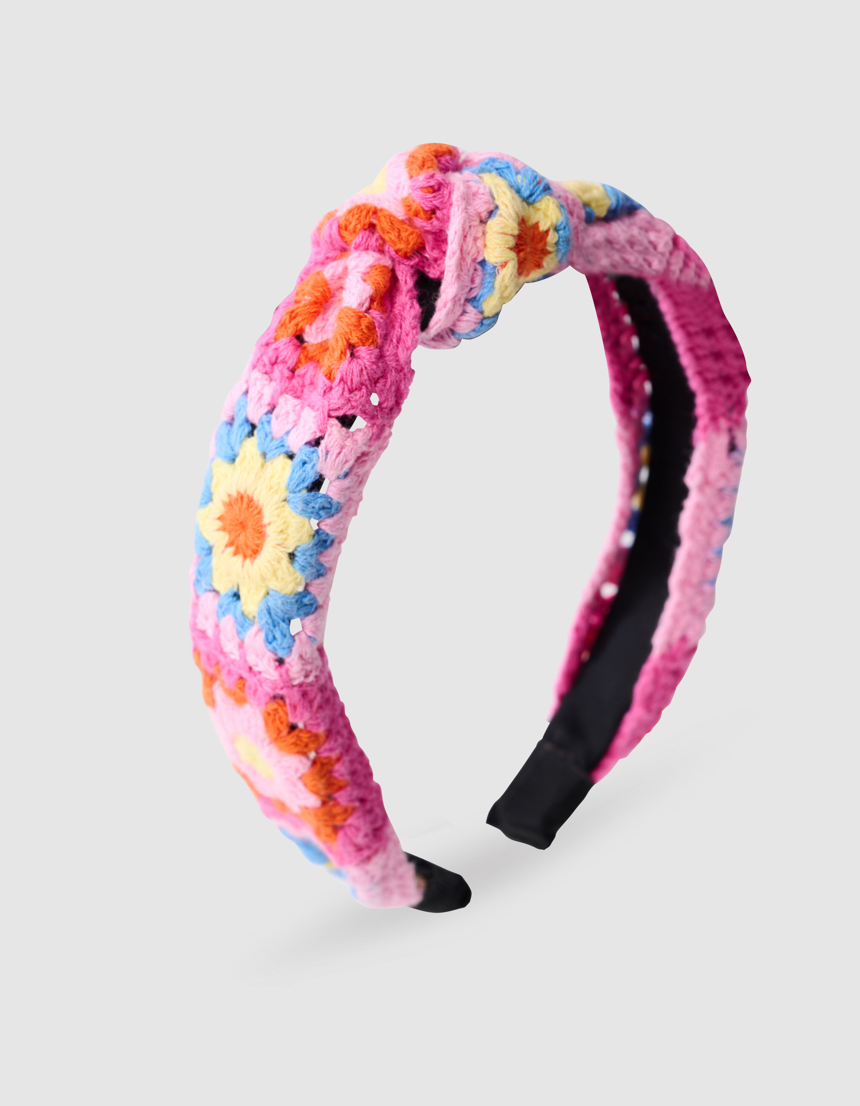 Crochet Haarband Roze SHOEBY ACCESSOIRES