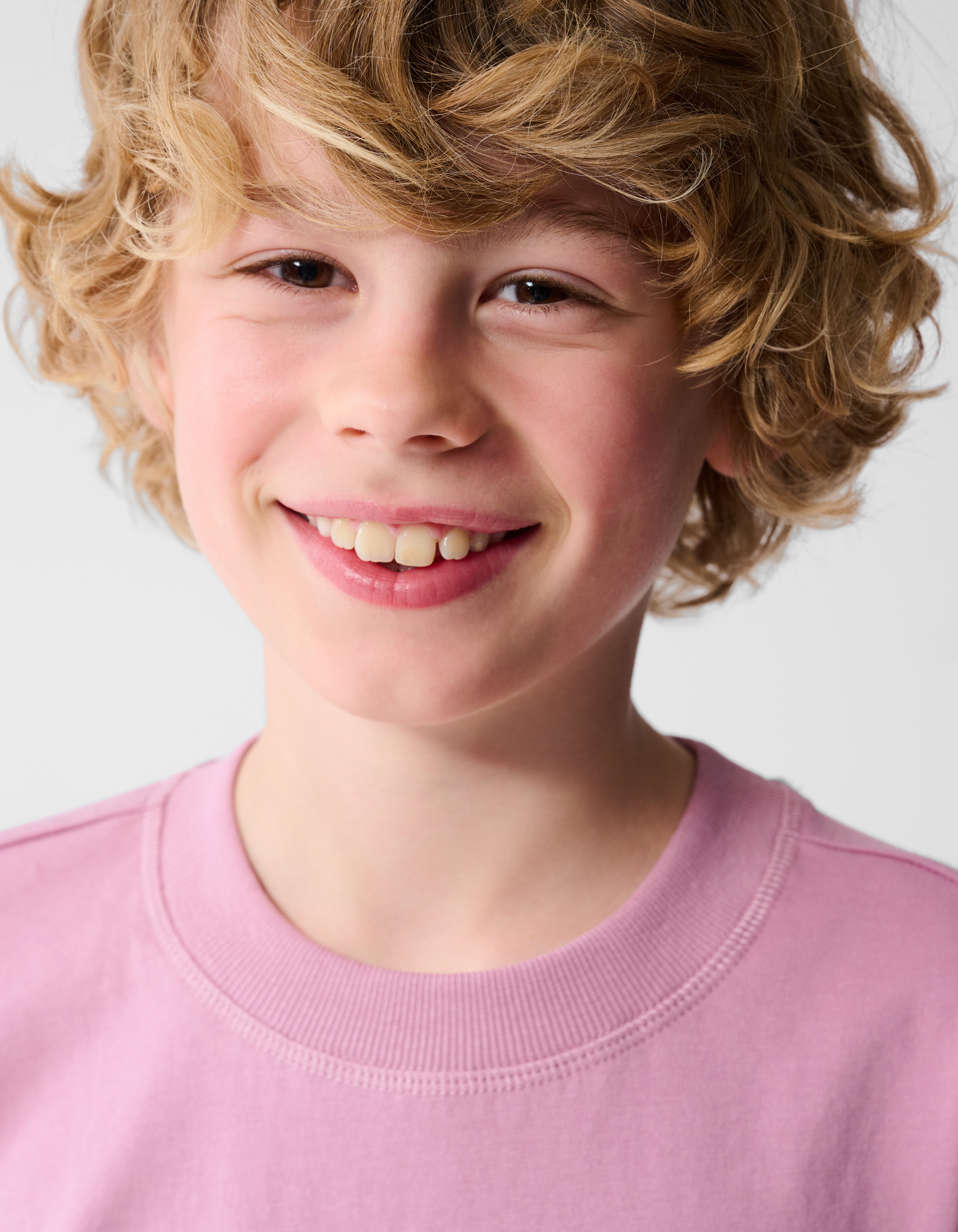 Smiley Sun Artwork T-shirt Roze SHOEBY BOYS