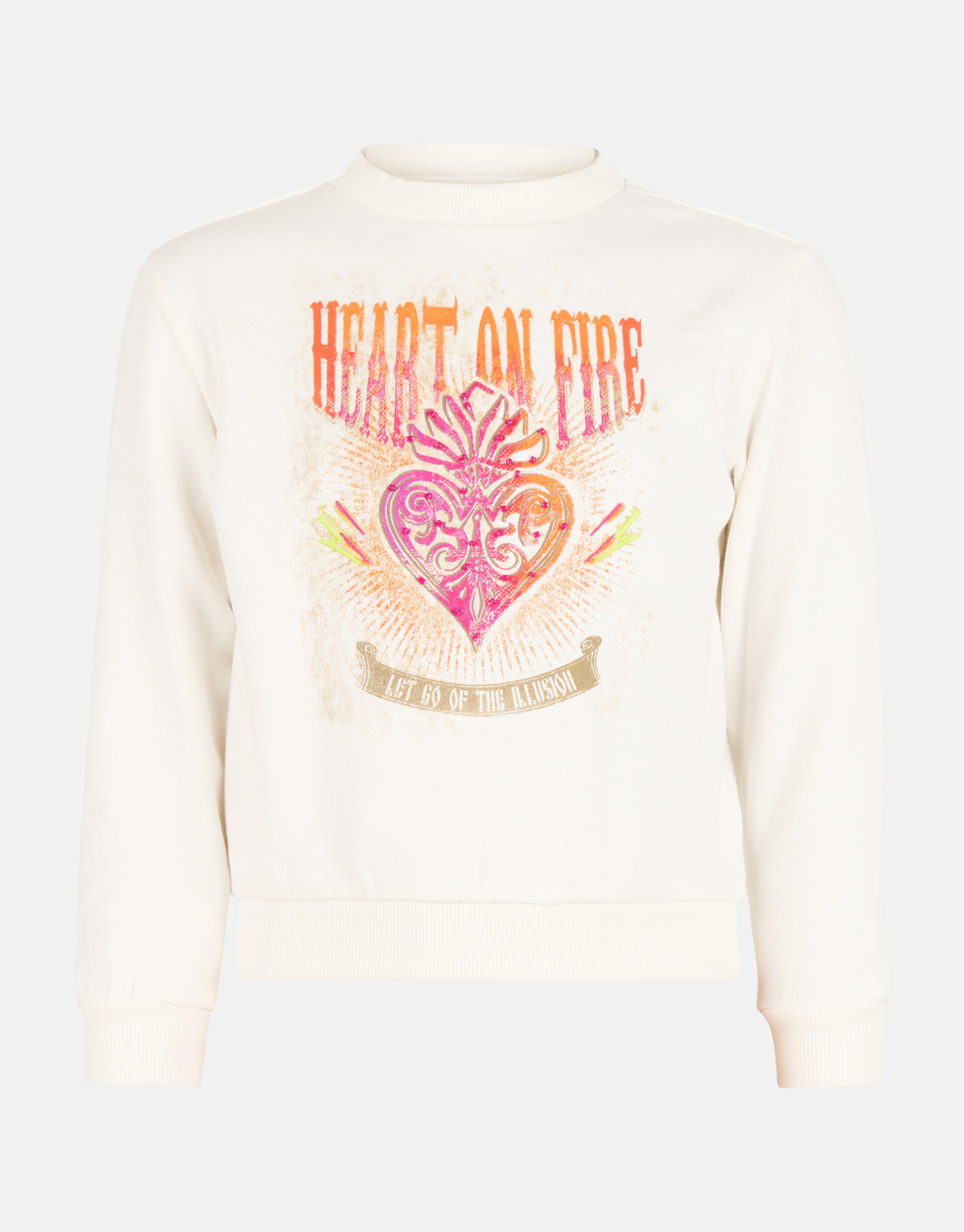 Artwork Sweater Gebroken Wit SHOEBY GIRLS