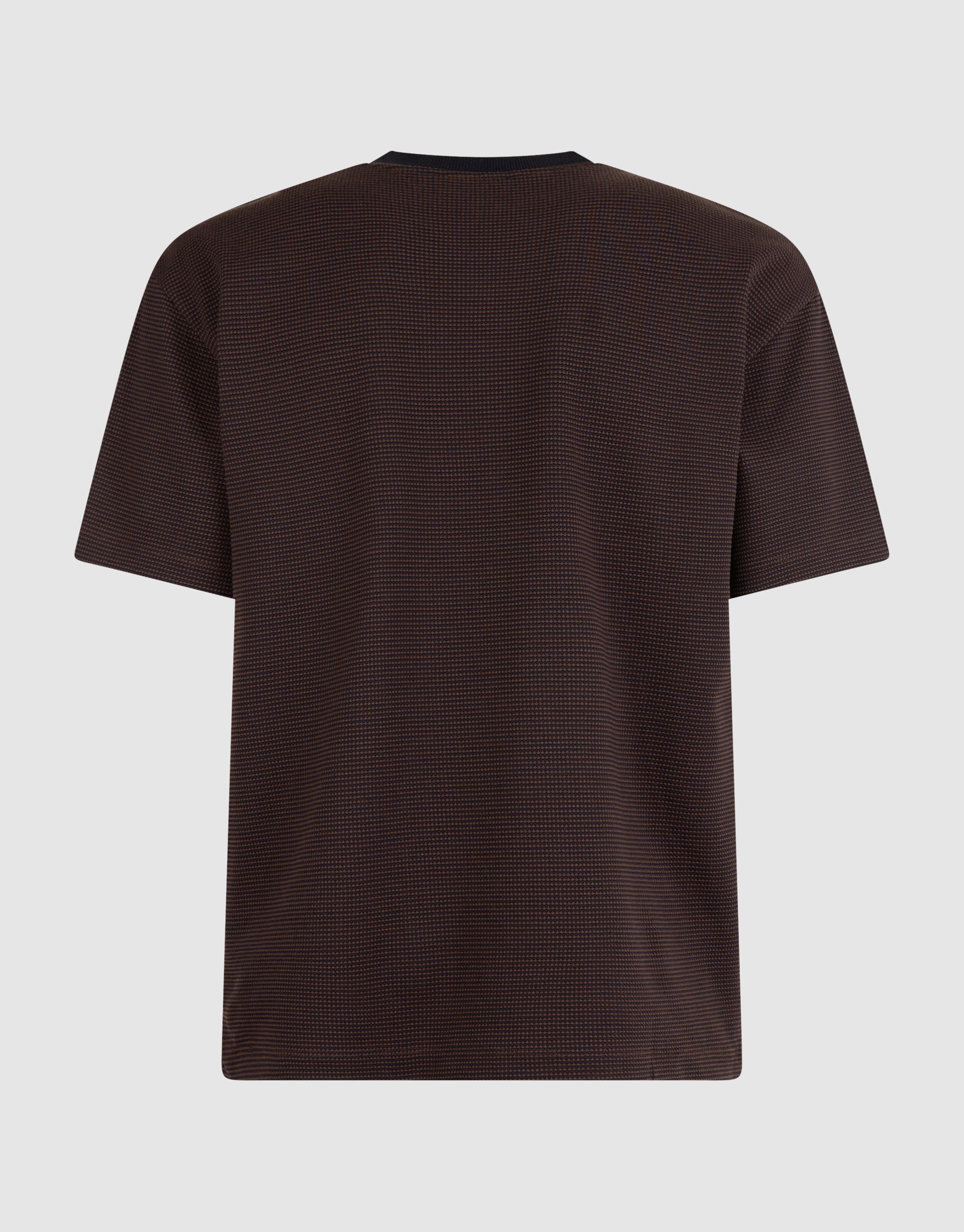 Honeycomb T-shirt Donkerbruin SHOEBY MEN
