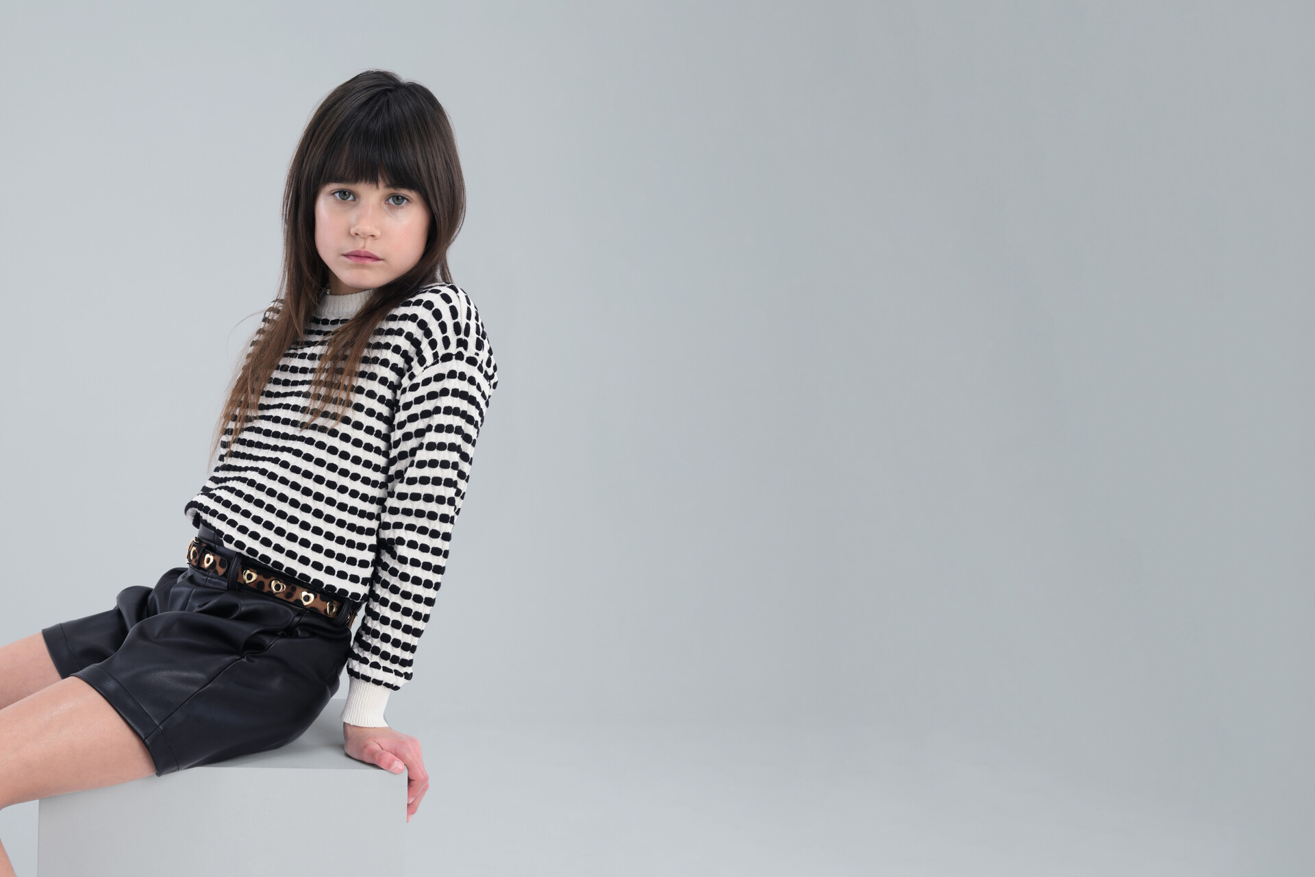 Vegan Leren Short Zwart JILL&MITCH