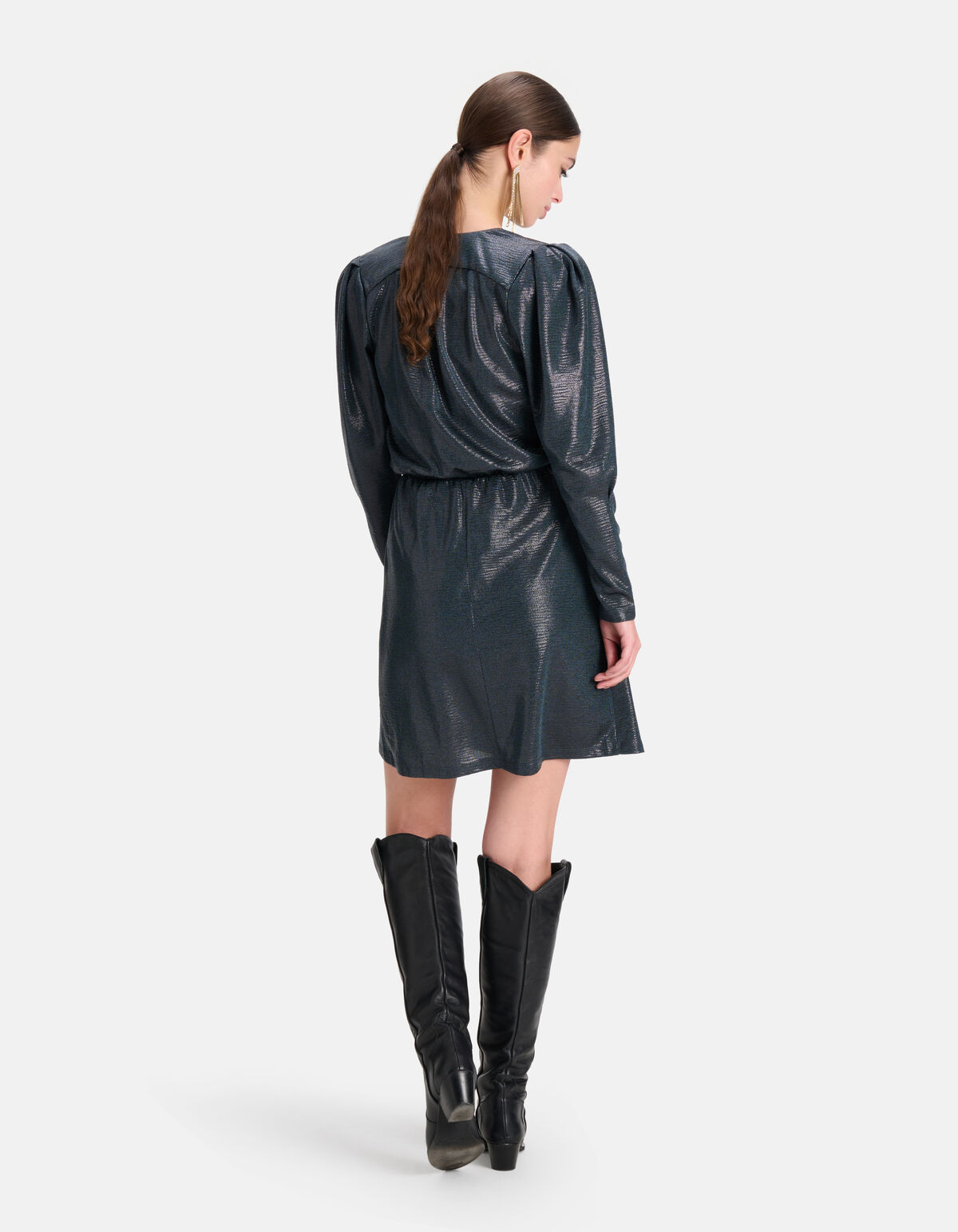 Coated Jurk Petrol SHOEBY WOMEN