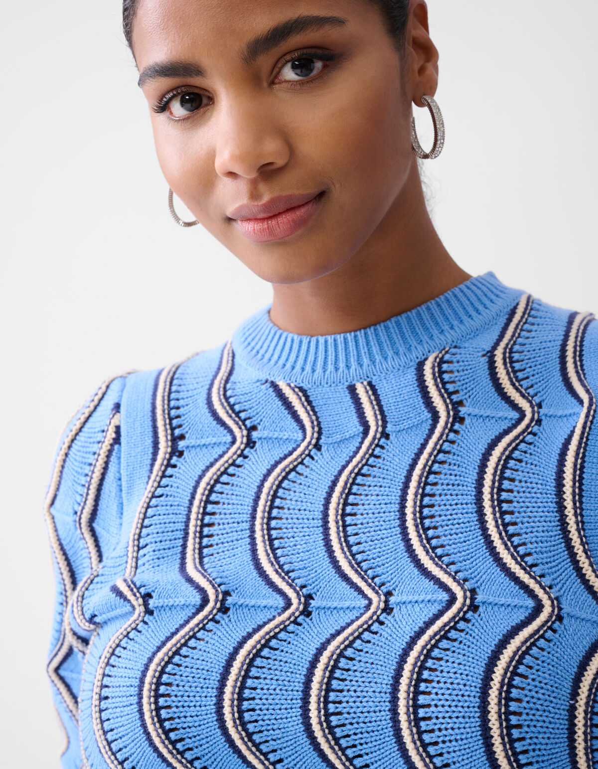 Swirl Trui Lichtblauw SHOEBY WOMEN