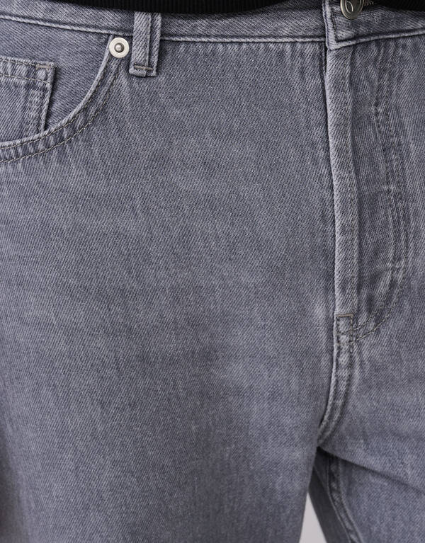 Relaxed Fit Jeans Grijs SHOEBY MEN