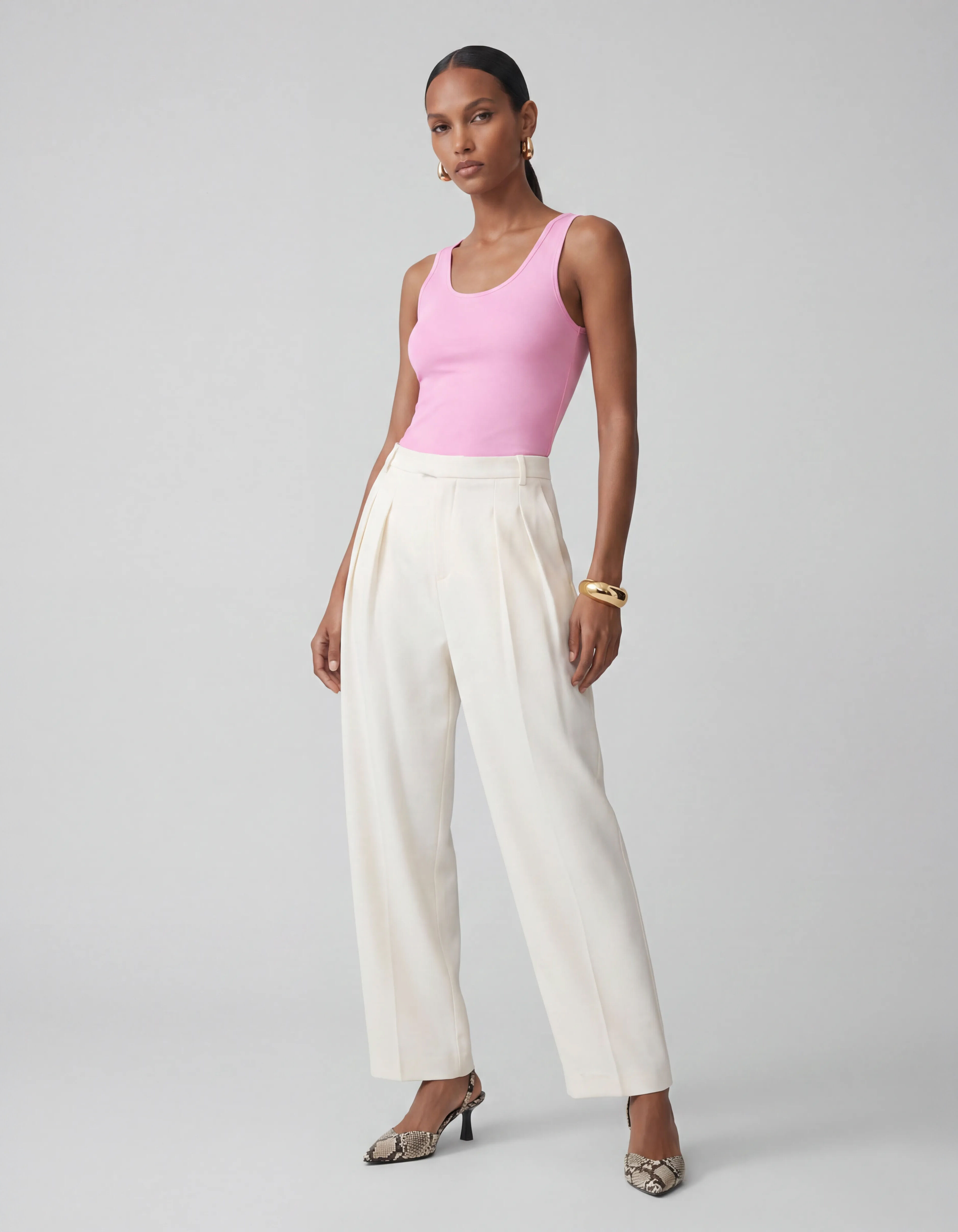 Basis Tanktop Roze | Shoeby
