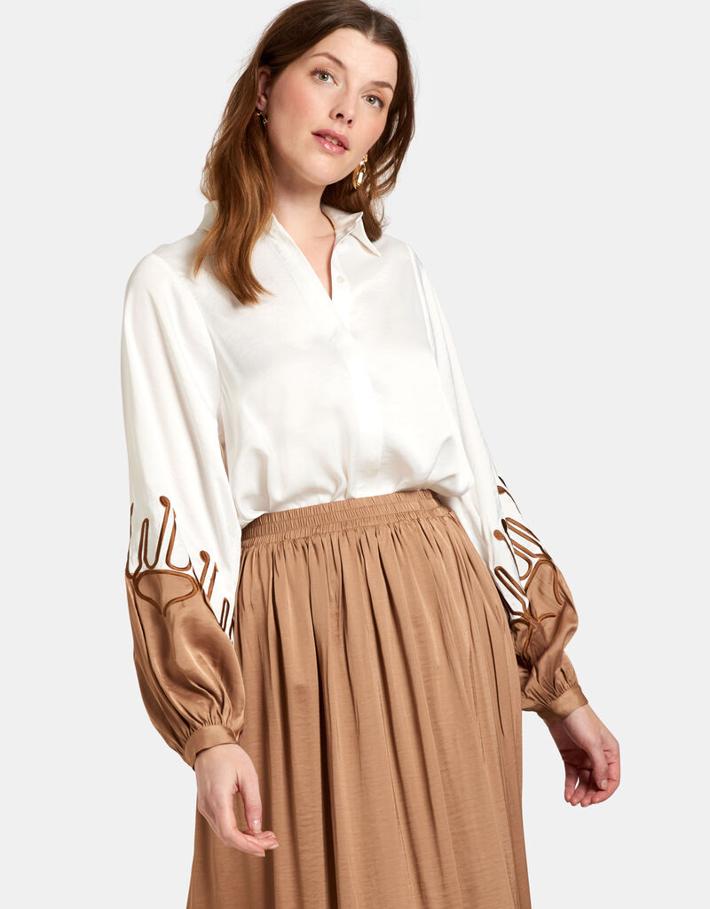 Contrast Blouse by Mieke