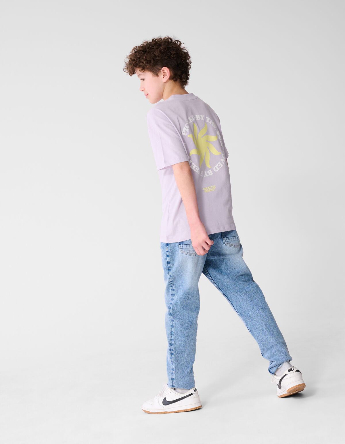 Market Artwork T-shirt Lichtpaars SHOEBY BOYS