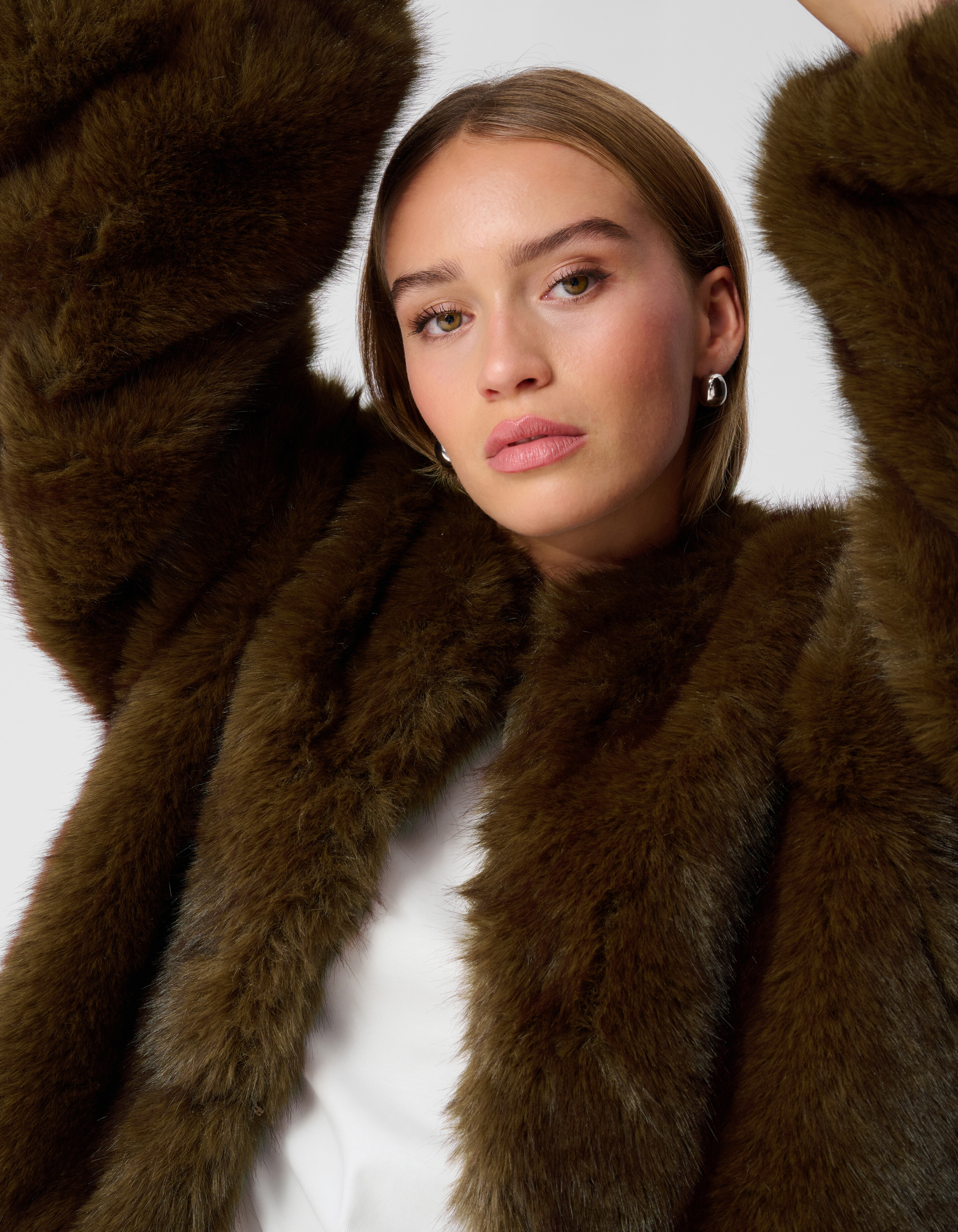 Faux Fur Jack Donkerbruin By Monica SHOEBY WOMEN