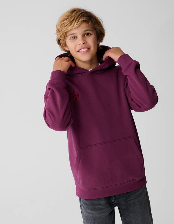 Club Embroidery Hoodie Donkerrood SHOEBY BOYS