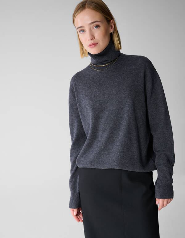 Gebreide Coltrui Donkergrijs By Lonneke SHOEBY WOMEN