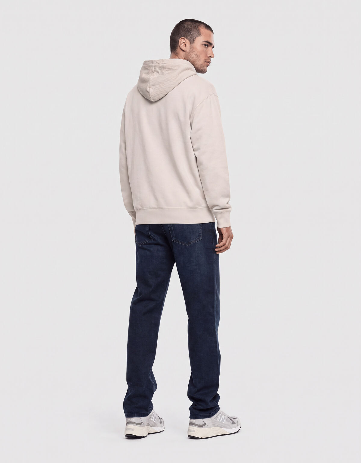 Jacquard Hoodie Zand SHOEBY MEN