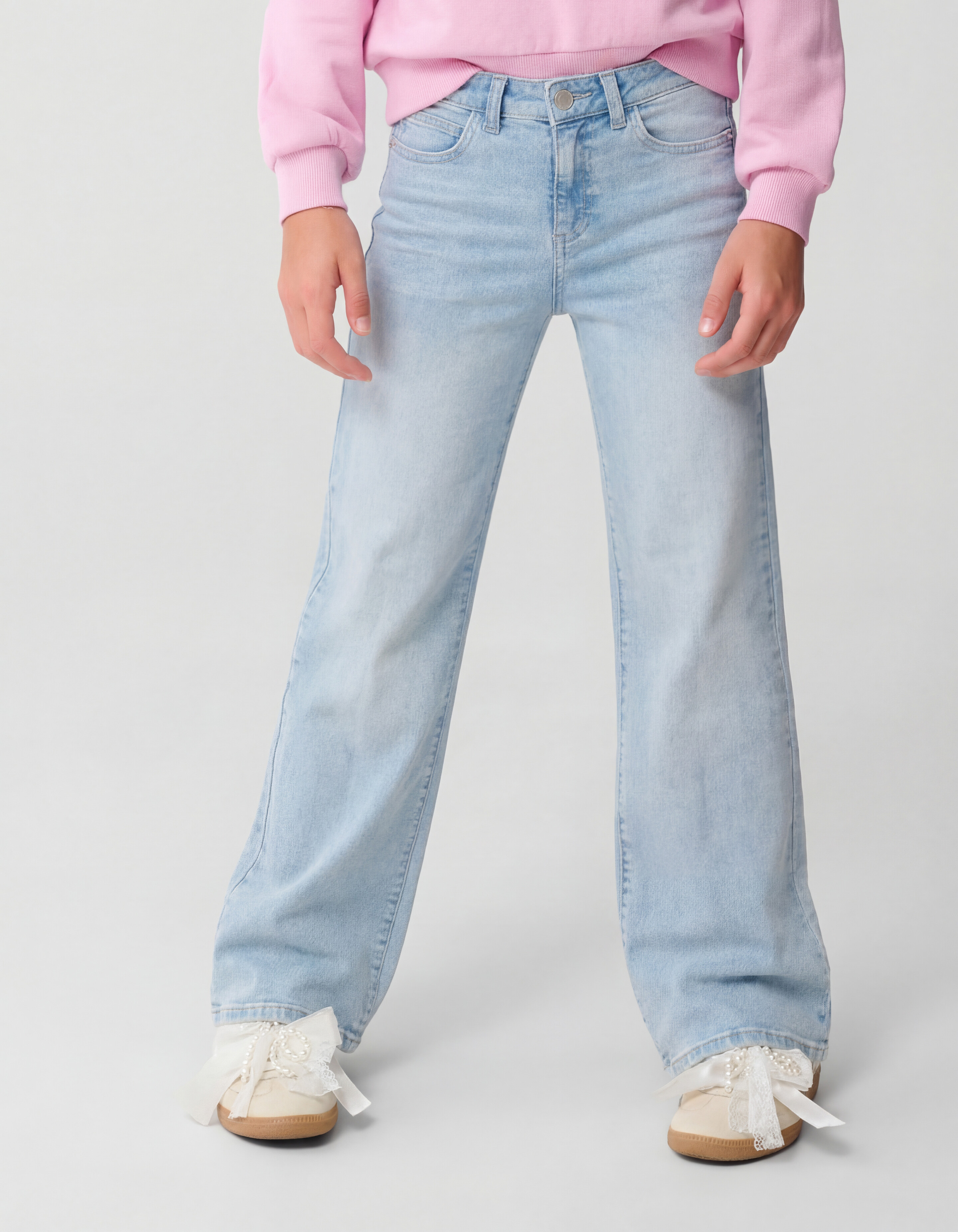 Flared Fit Jeans Bleached SHOEBY GIRLS