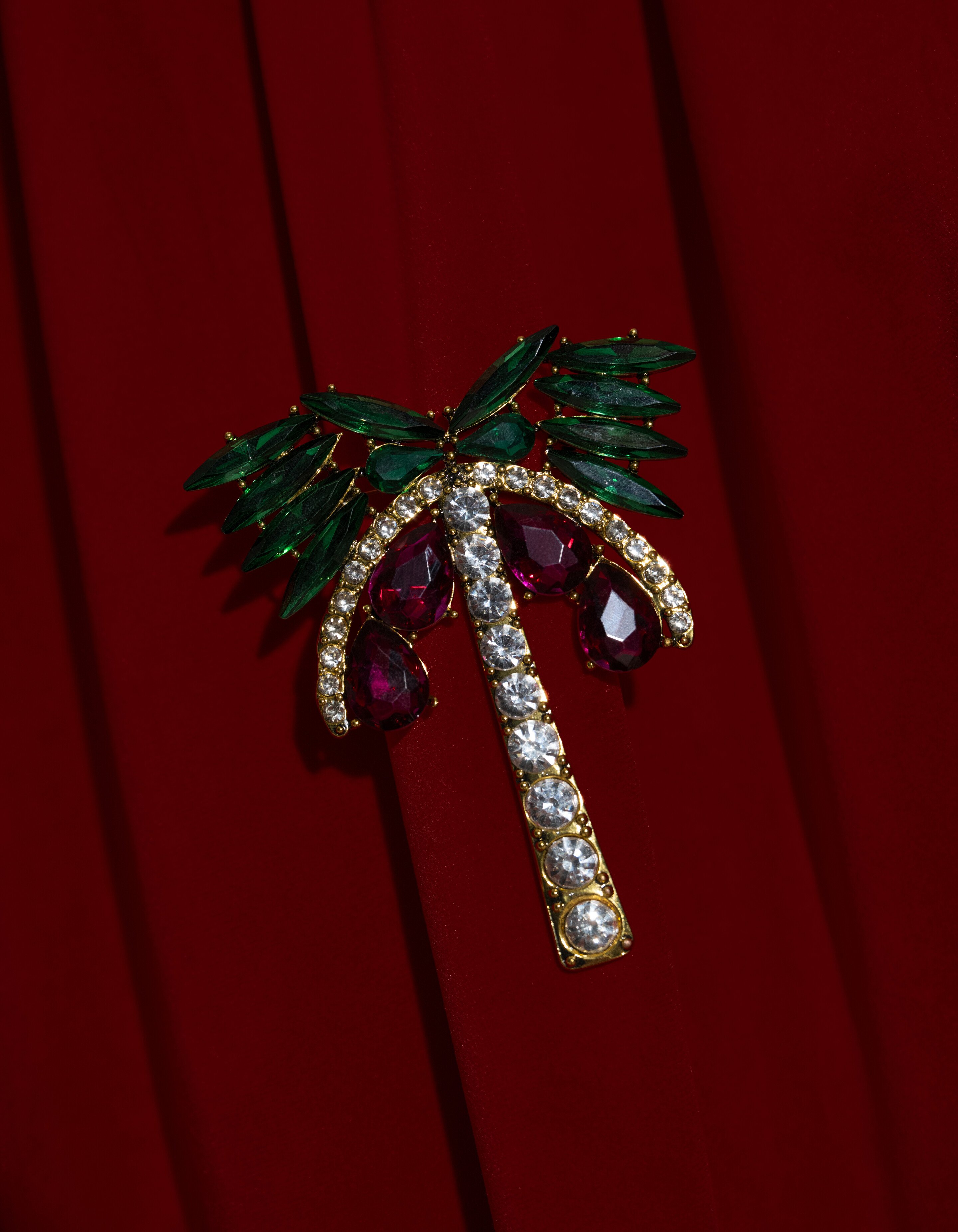 Palmboom Broche Groen By Fred SHOEBY ACCESSOIRES