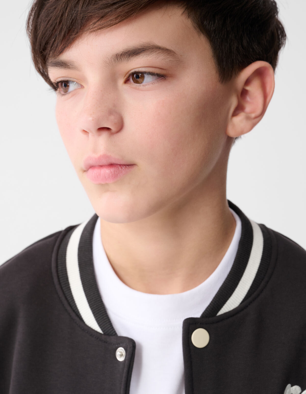 Varsity Bomber Jack Donkergrijs SHOEBY BOYS