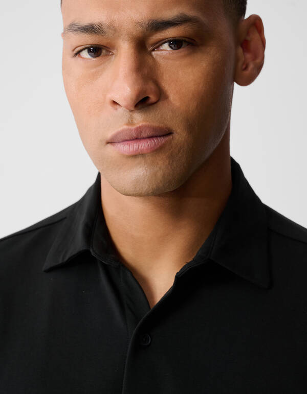 Jersey Overhemd Zwart SHOEBY MEN