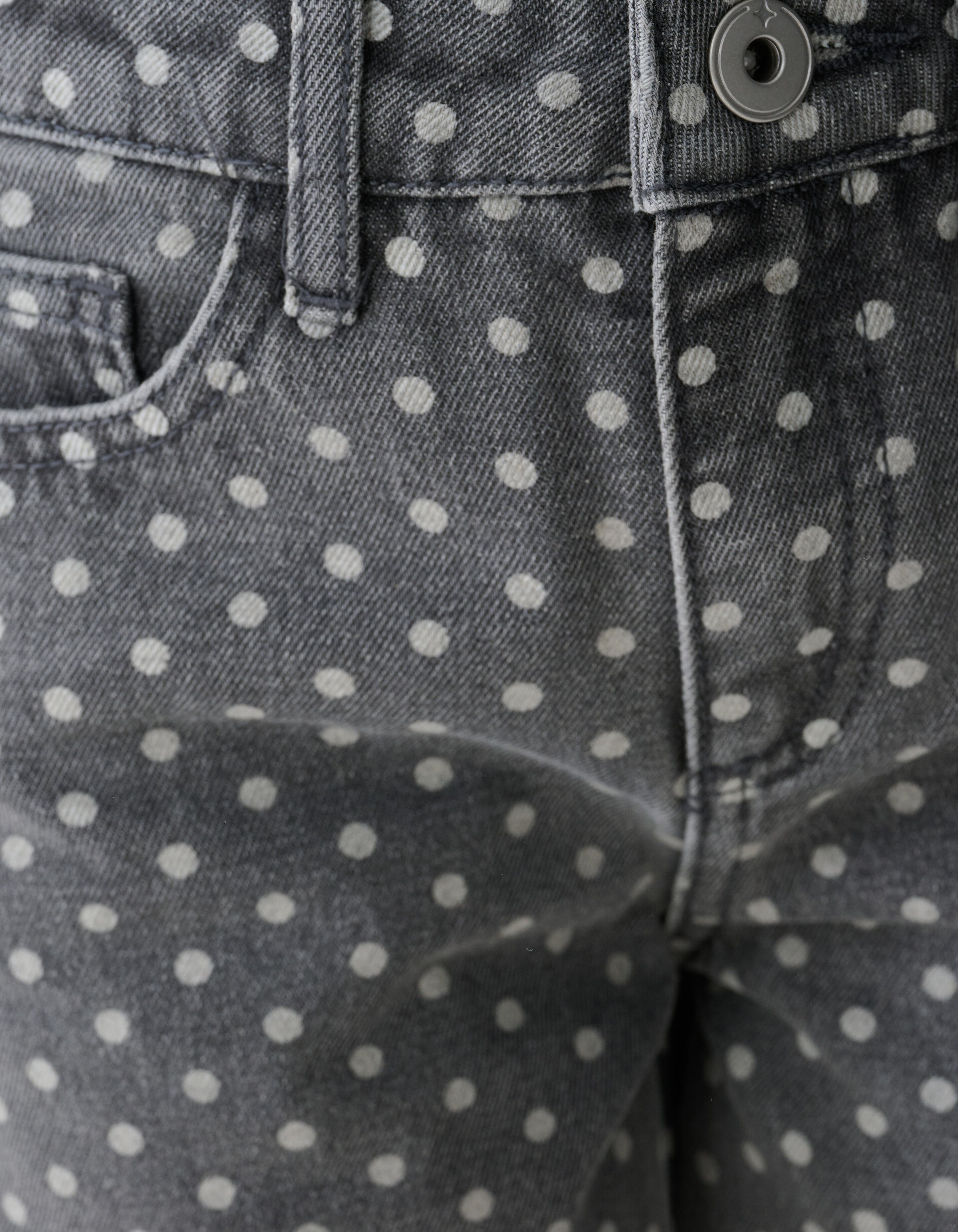 Wide Leg Dot Jeans Grijs SHOEBY GIRLS