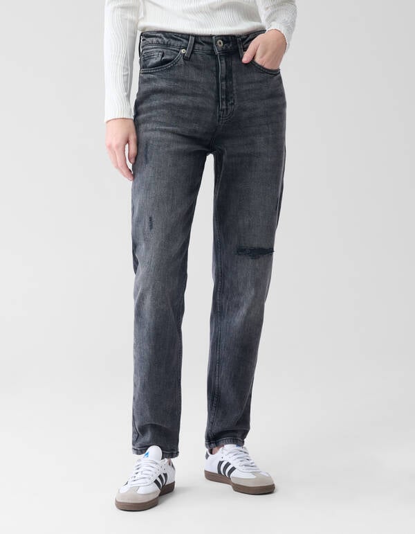 Tapered Fit Jeans Donkergrijs L29 SHOEBY WOMEN