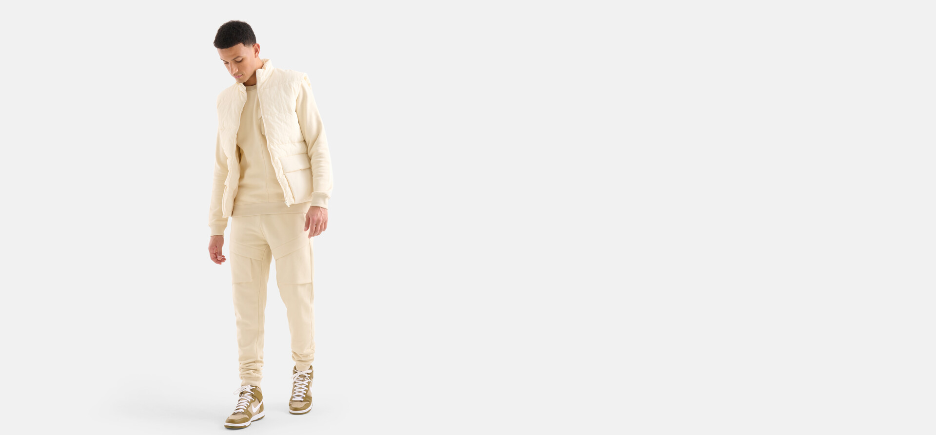 Cargo Joggingbroek Beige SHOEBY MEN