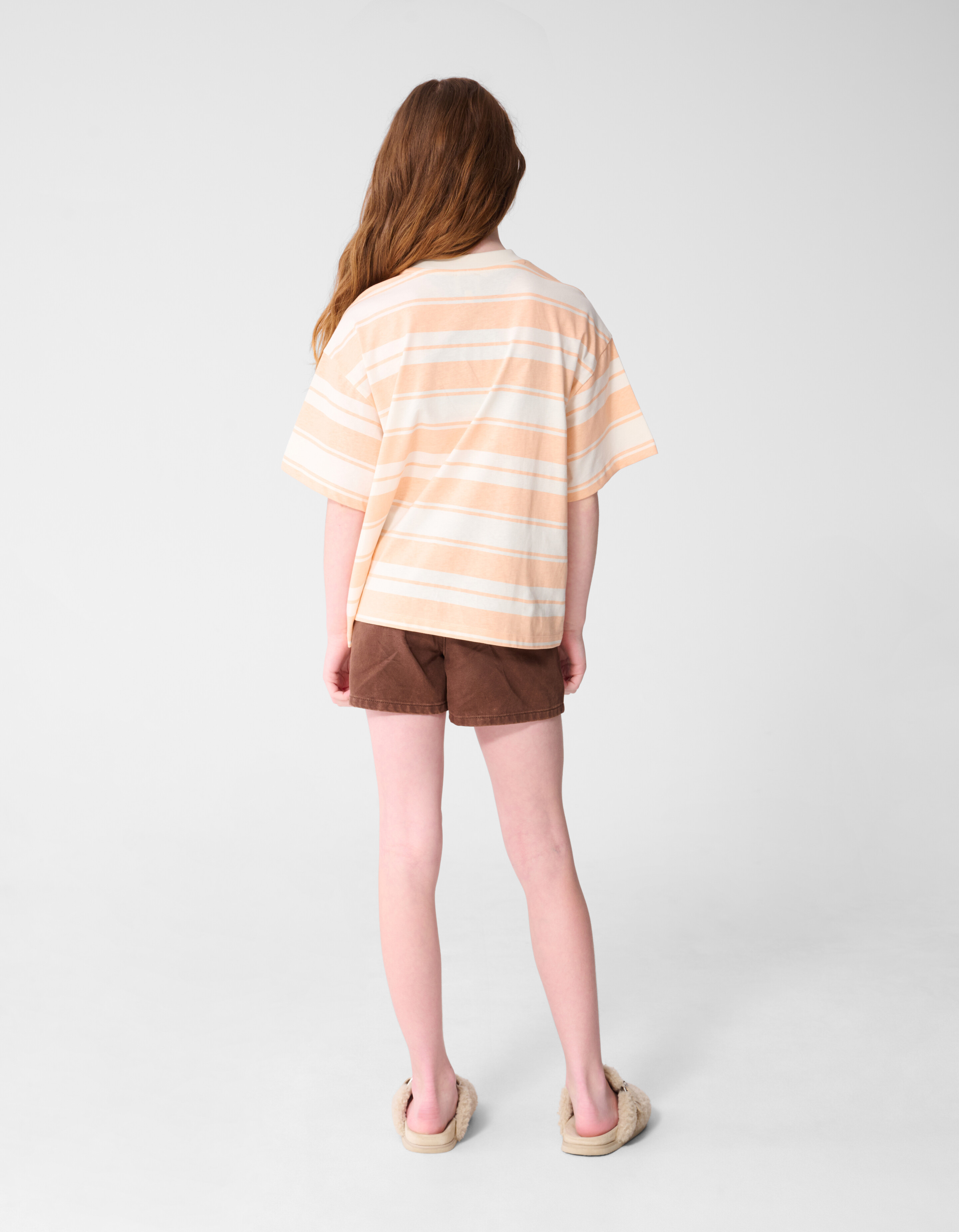 Striped Sardine T-shirt Lichtoranje SHOEBY GIRLS