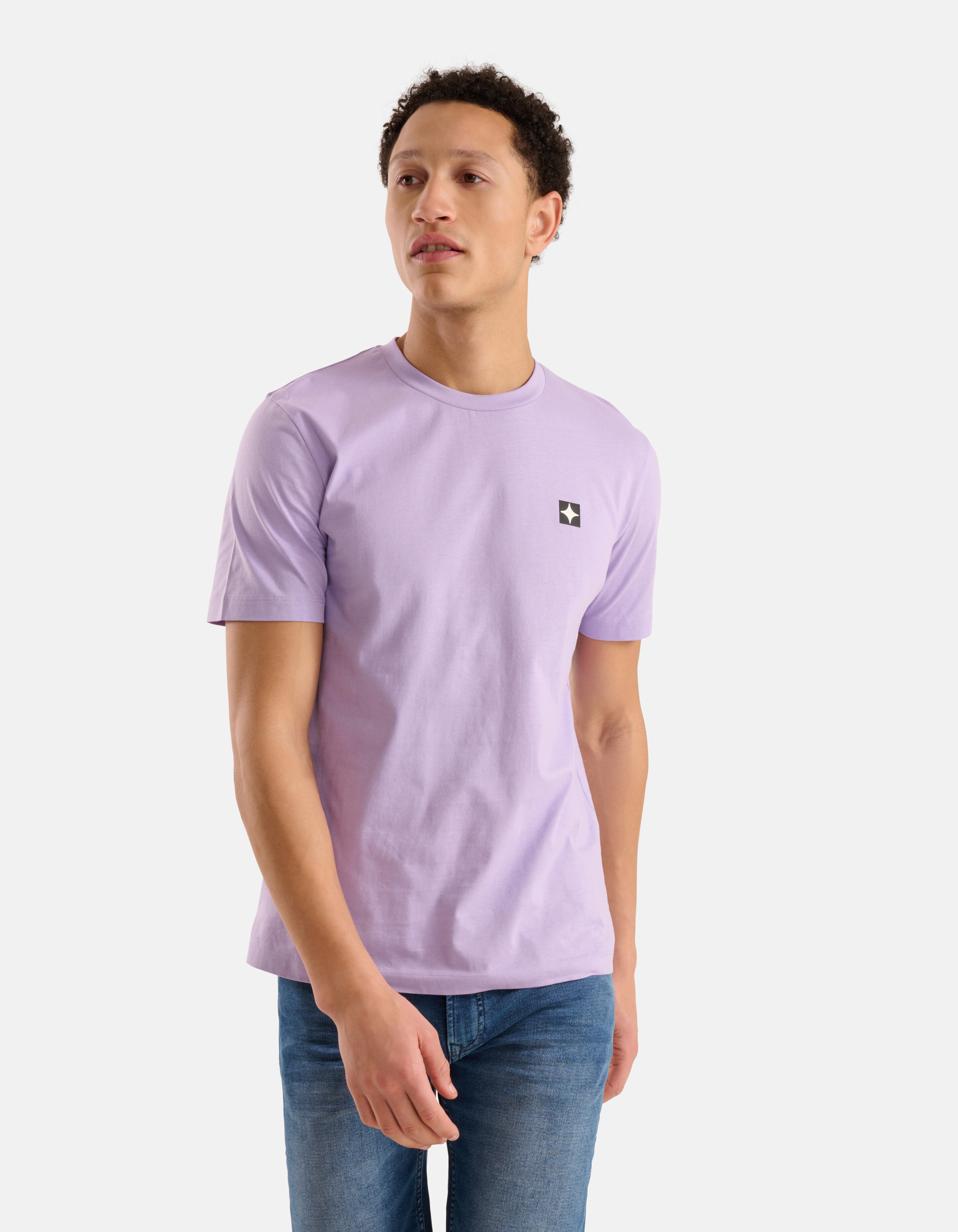 Sparkle T-shirt Lichtpaars SHOEBY MEN