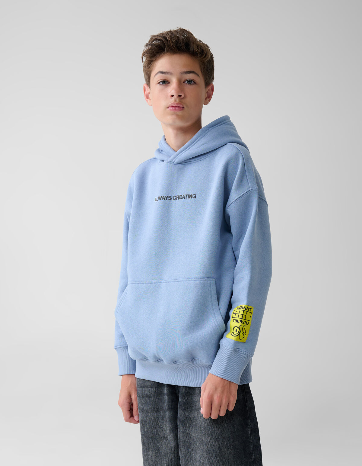Artwork Hoodie Blauw SHOEBY BOYS