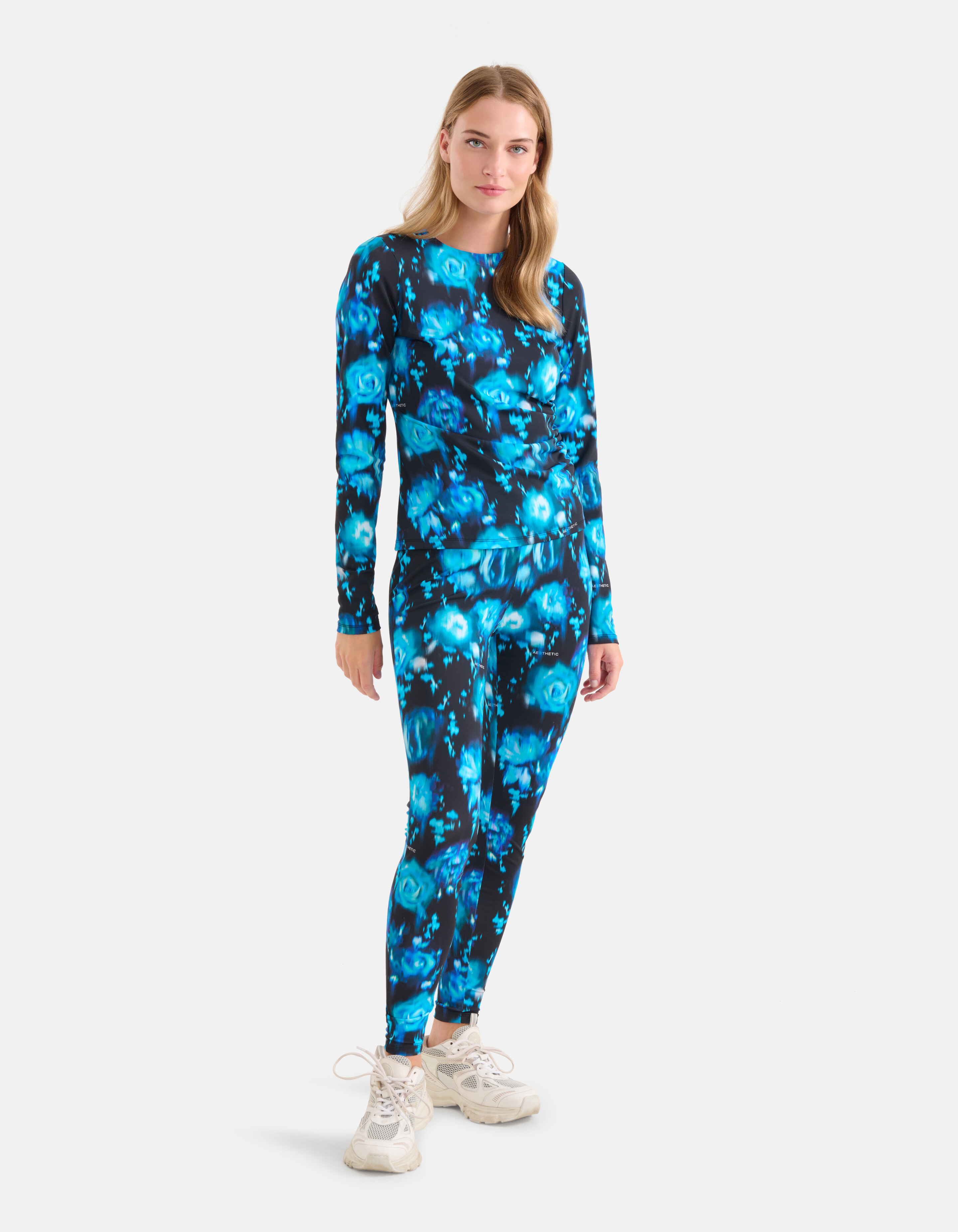 Printed Travel Top Blauw SHOEBY WOMEN