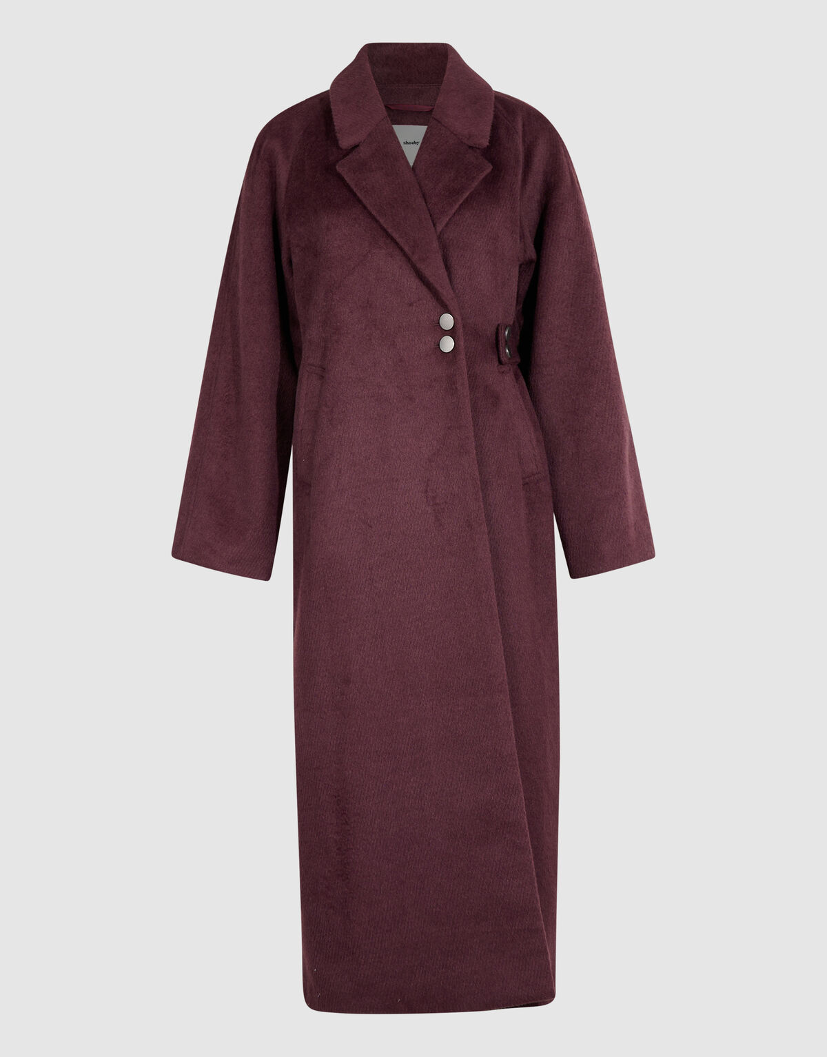 Lange Wollen Jas Donkerrood By Mieke SHOEBY WOMEN
