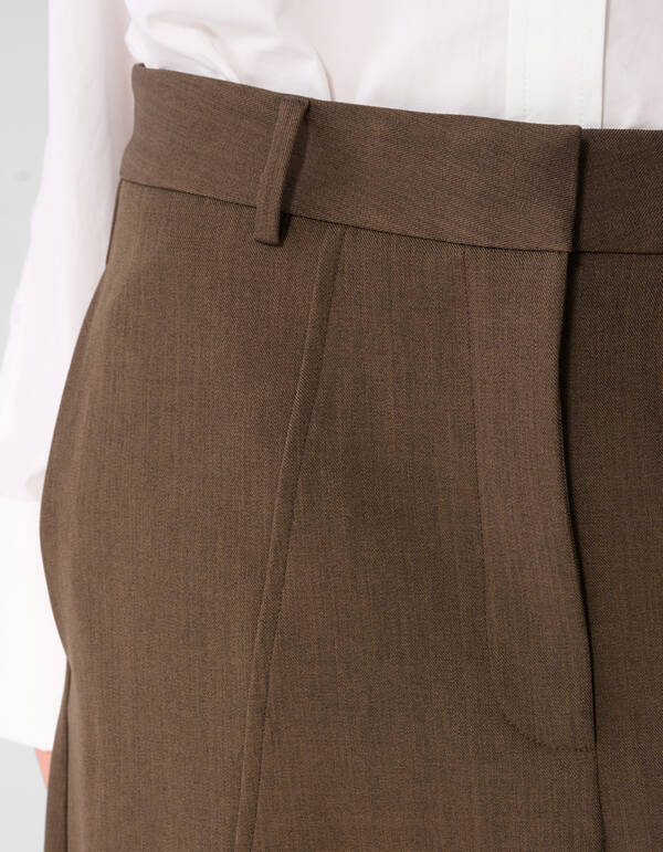 Barrel Fit Broek Bruin SHOEBY WOMEN