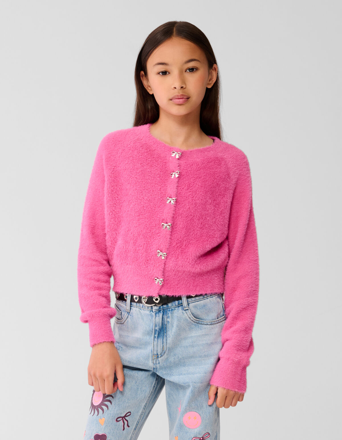 Strik Vest Roze SHOEBY GIRLS