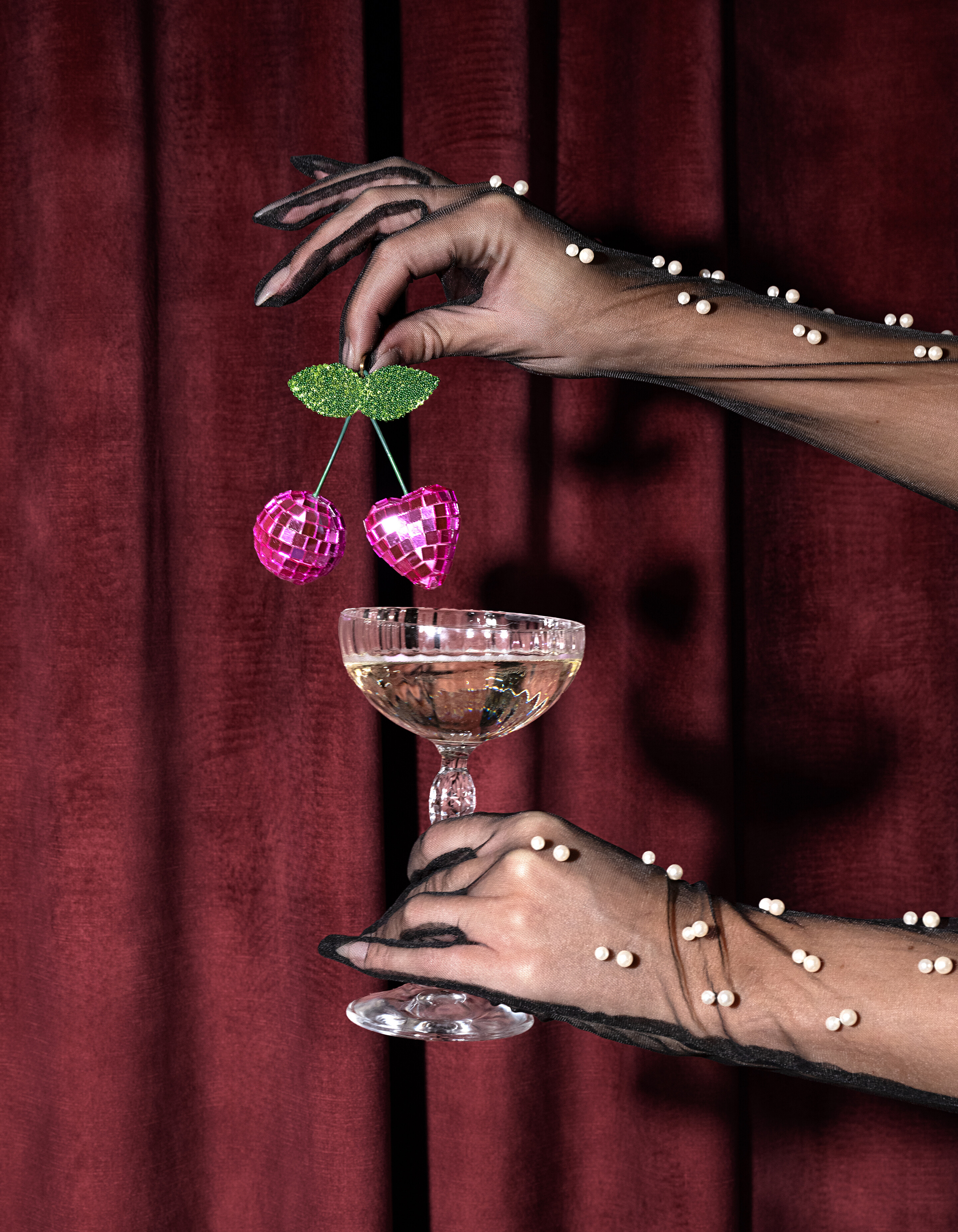 Disco Cherry Kerstbal Roze By Fred SHOEBY ACCESSOIRES