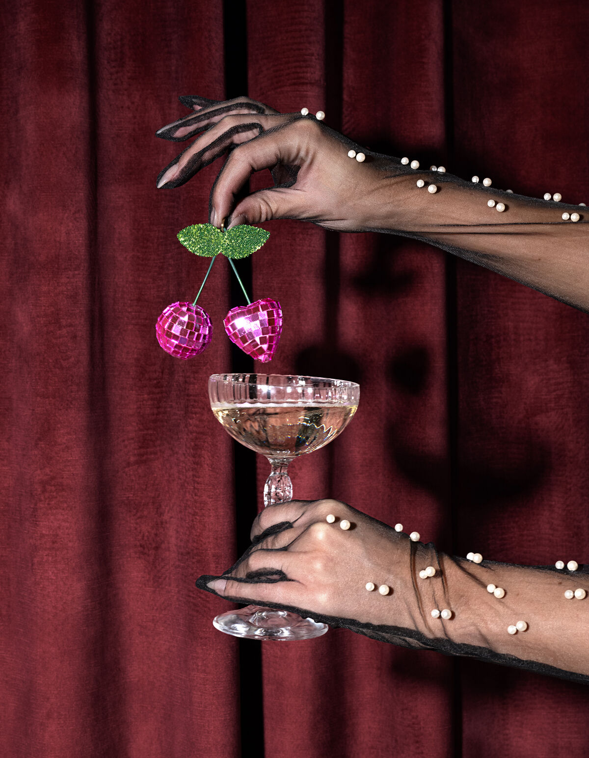 Disco Cherry Kerstbal Roze By Fred SHOEBY ACCESSOIRES