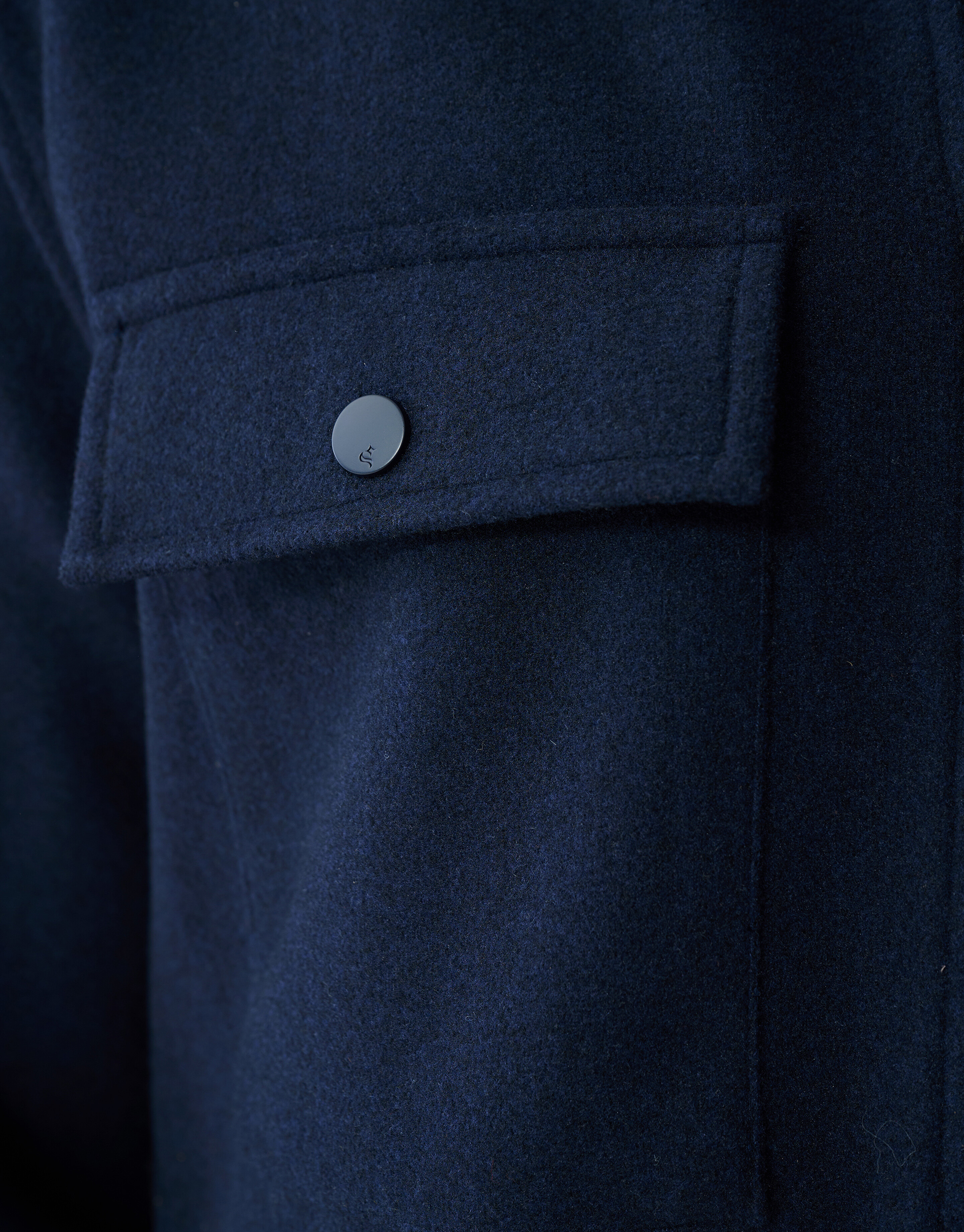 Soft Zip Overshirt Donkerblauw SHOEBY MEN